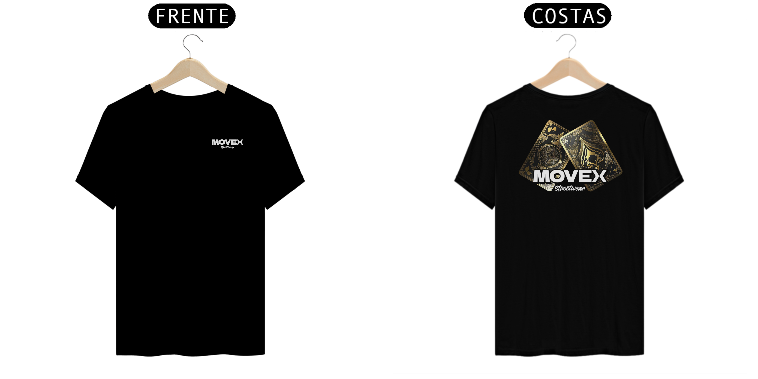 Camiseta Blazing Vegas Frente e Costas - Logo Branco