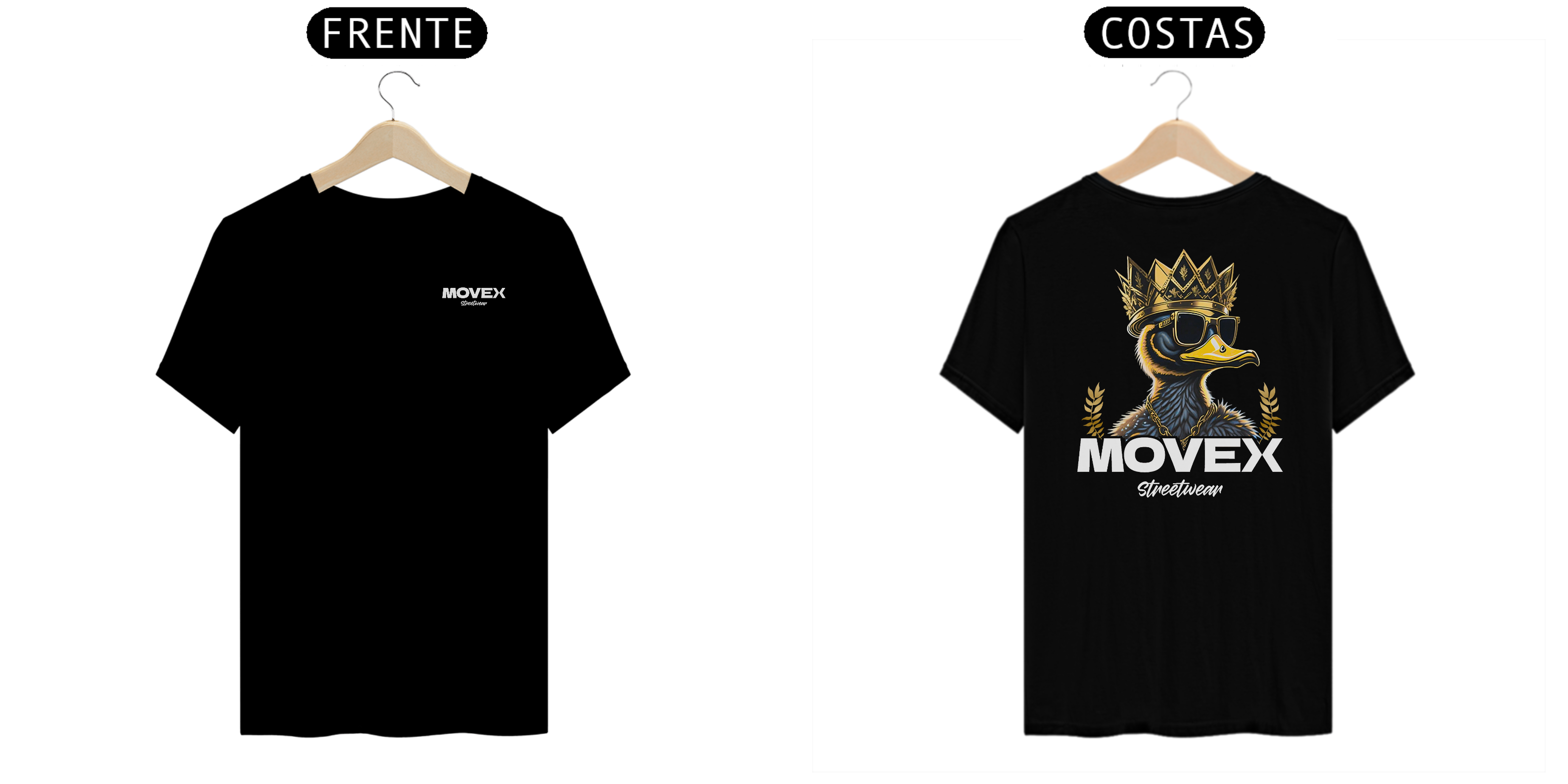 Camiseta Golduck Frente e Costas - Logo Branco