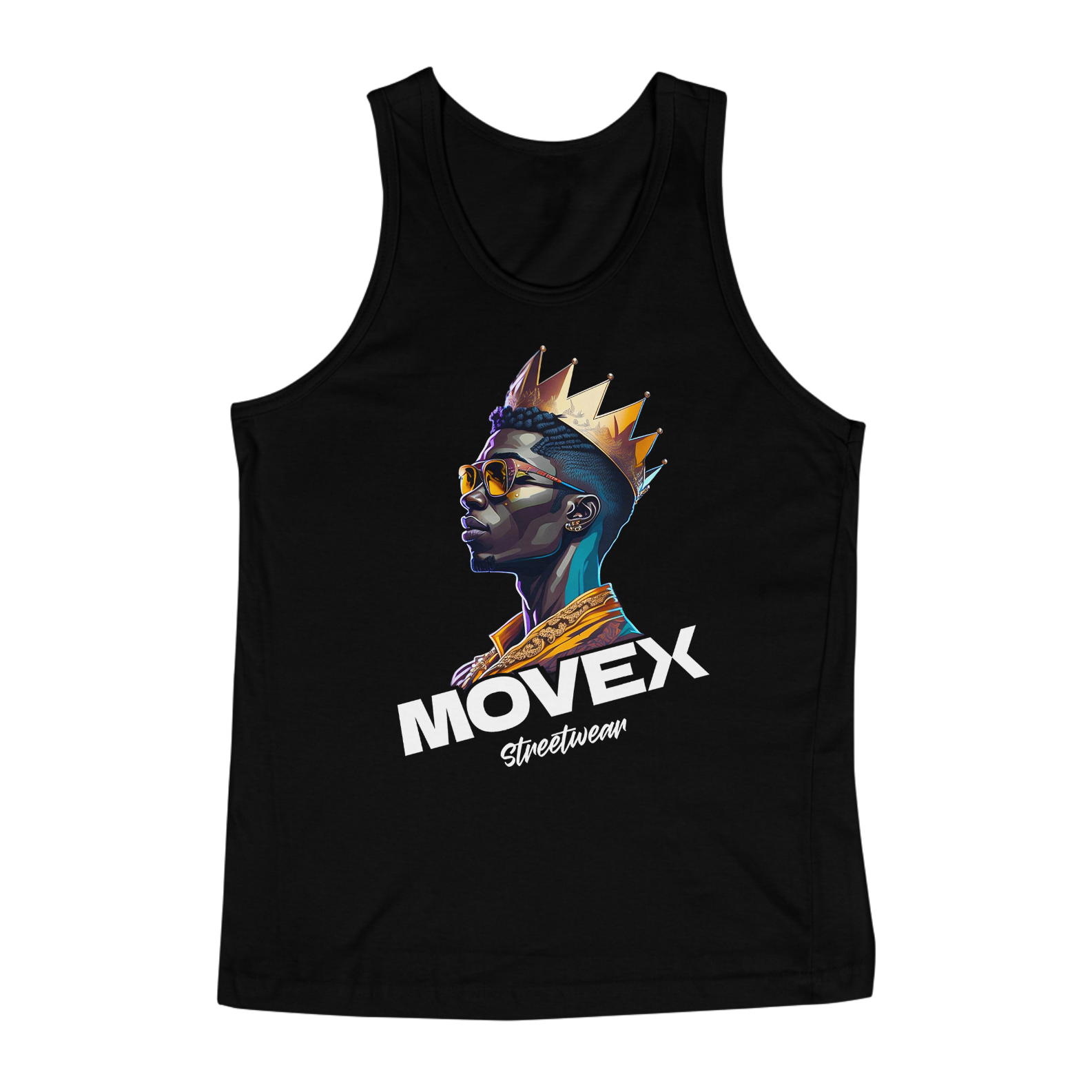 Regata Masculina The King - Logo Branco