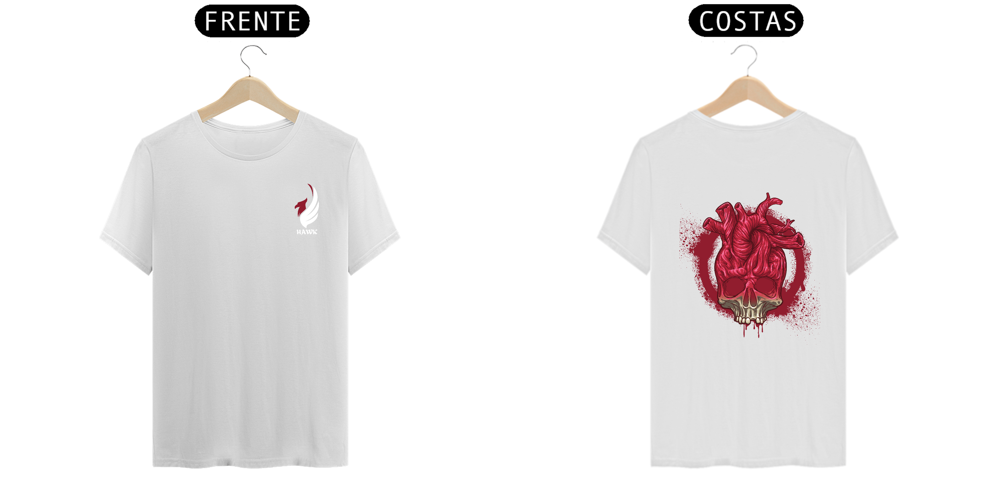 Camisa Caveira Heart