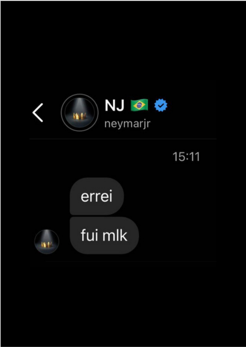 Poster neymar, errei fui mlk.