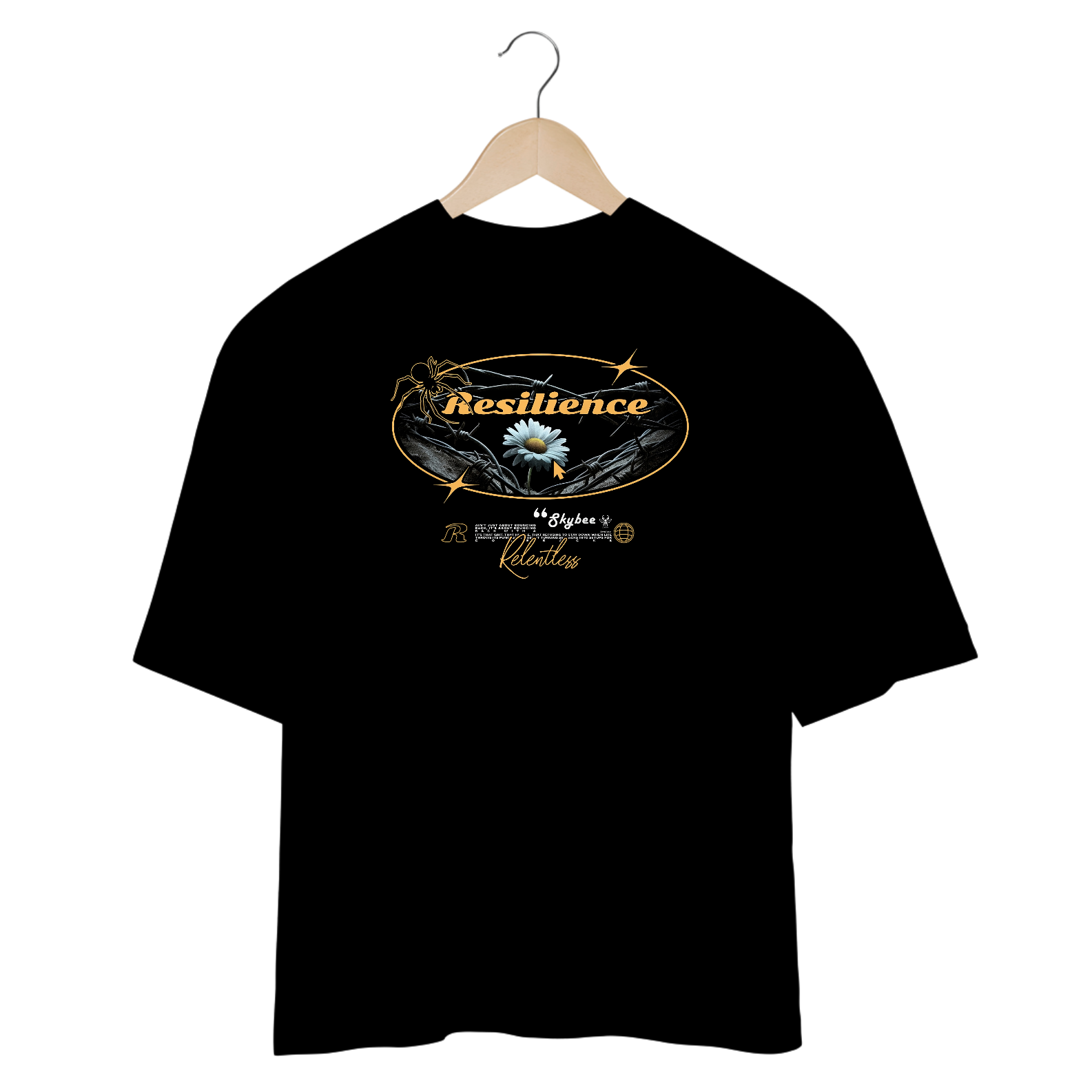  Camiseta Oversized Skybee Resilience Unissex 