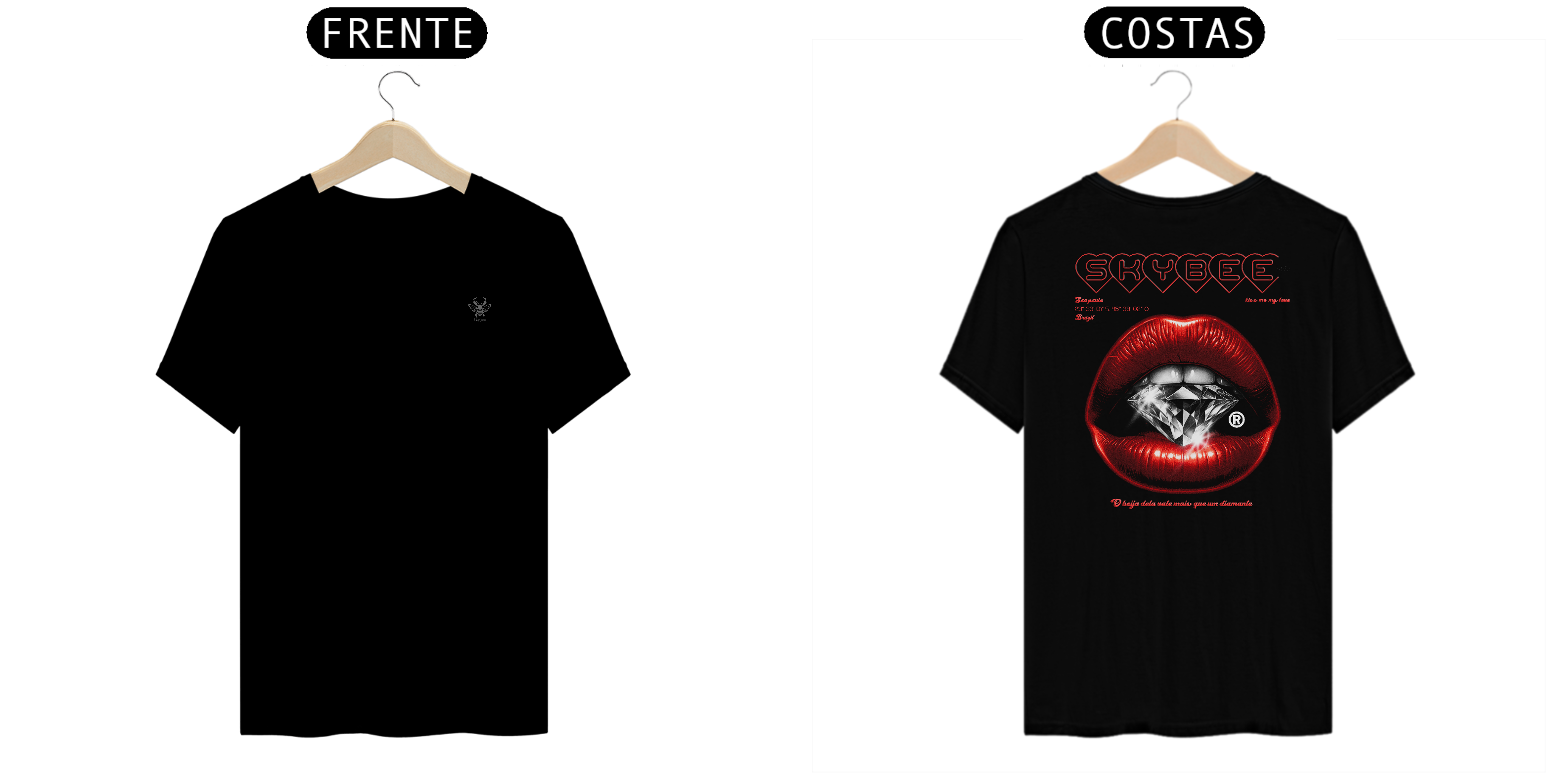 Camiseta Skybee Unissex Kiss me