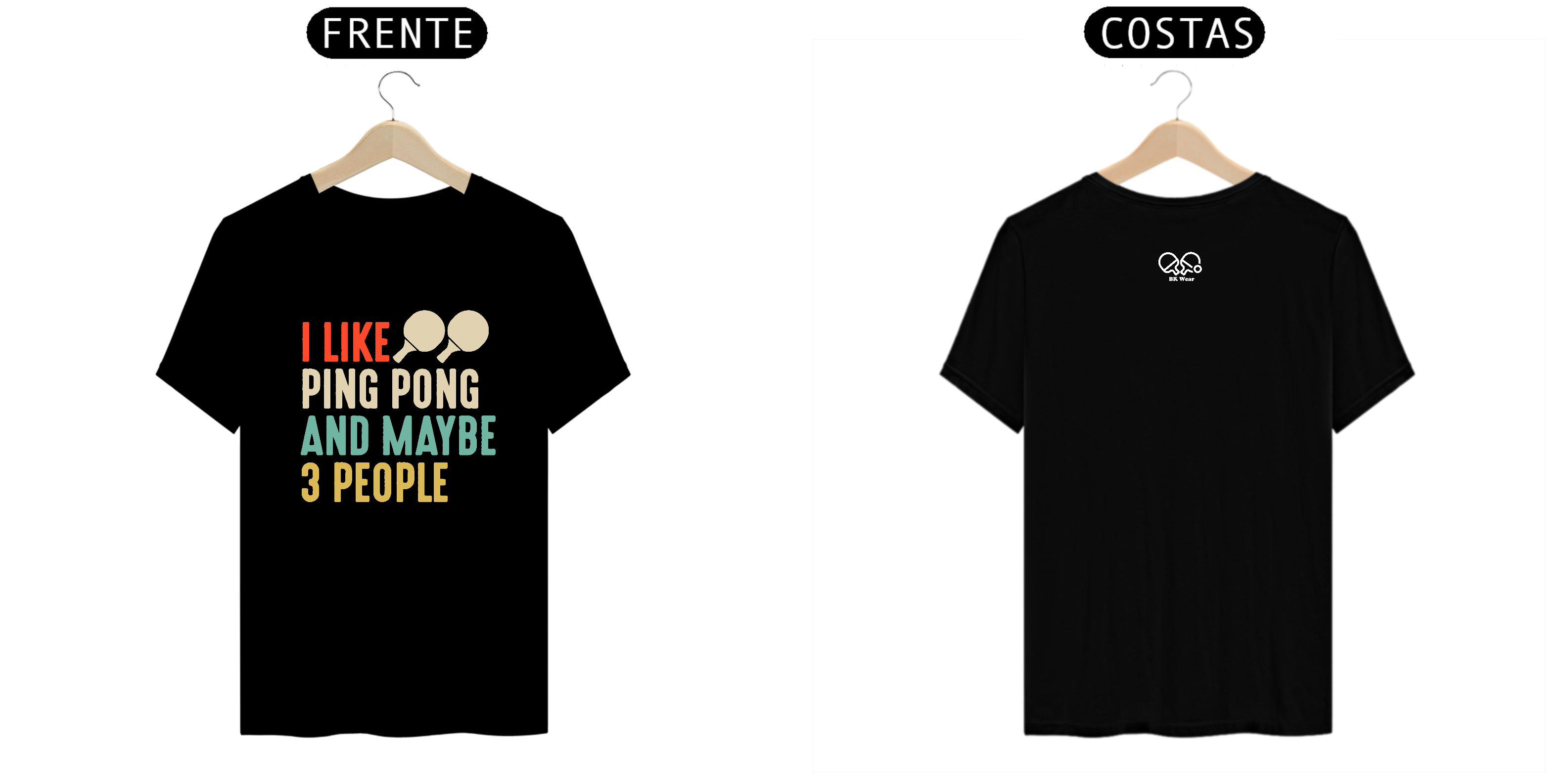 Eu gosto de tênis de mesa e talvez 3 pessoas