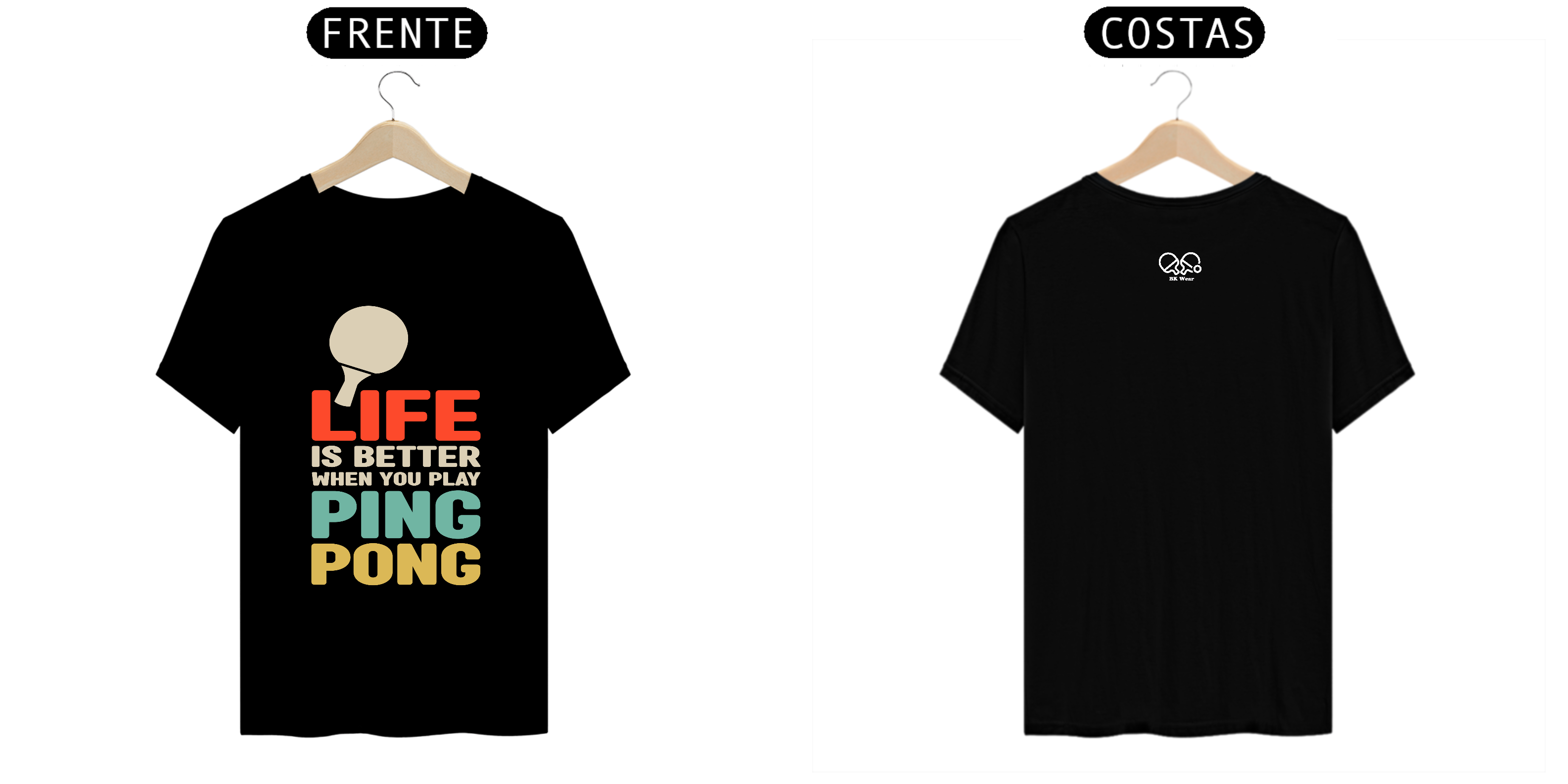 A vida é boa quando jogamos tênis de mesa