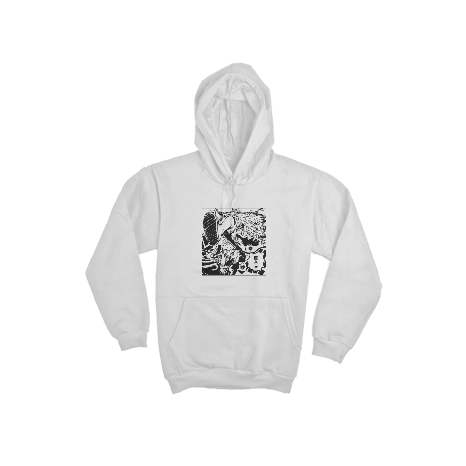 Moletom Canguru Branco Luffy Gear 5