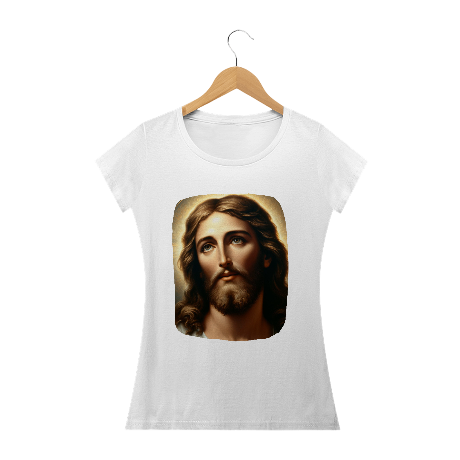 Nome do produto: Camiseta Feminina - Jesus Cristo (02)