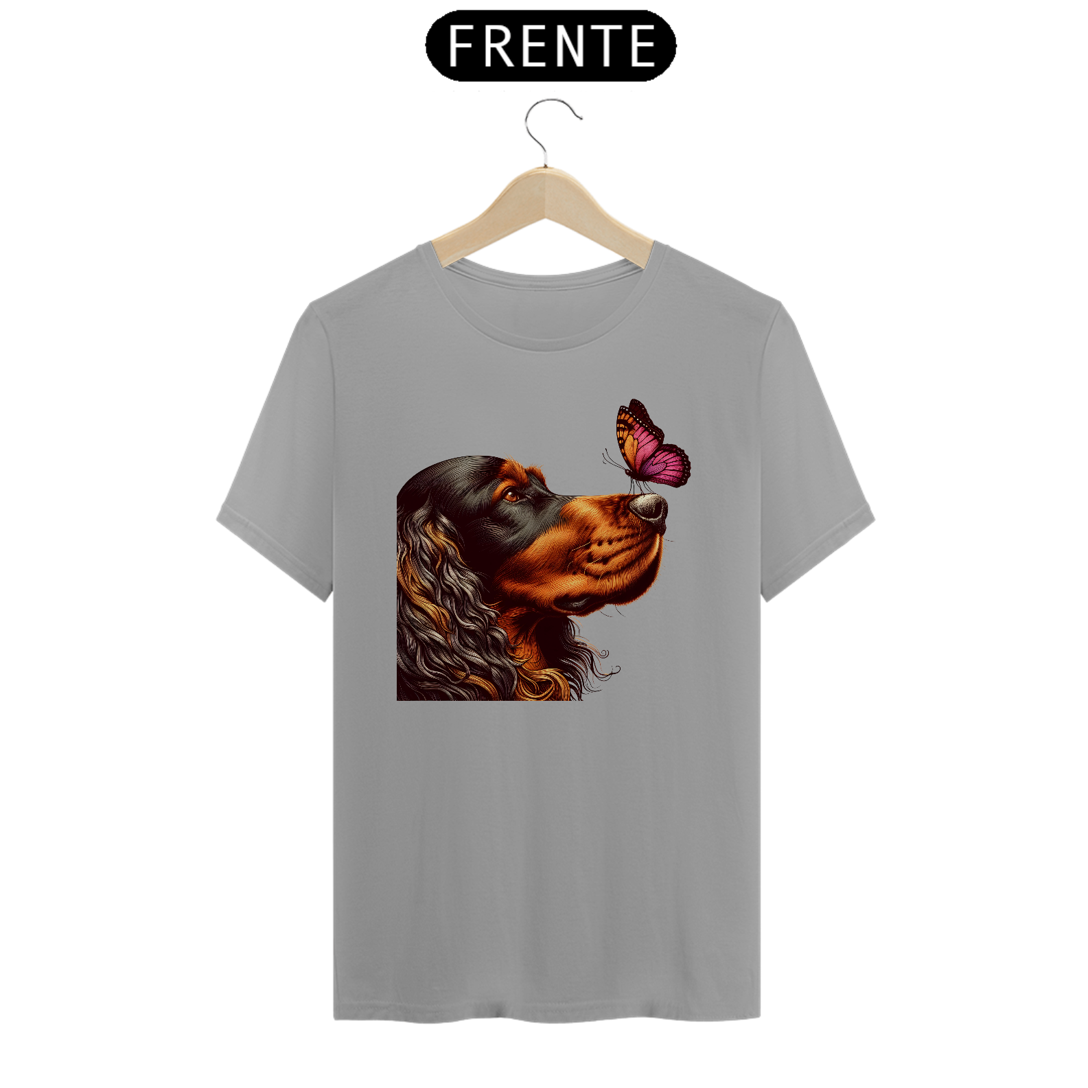 Camiseta Quality -   Cão Seter Irlandês 