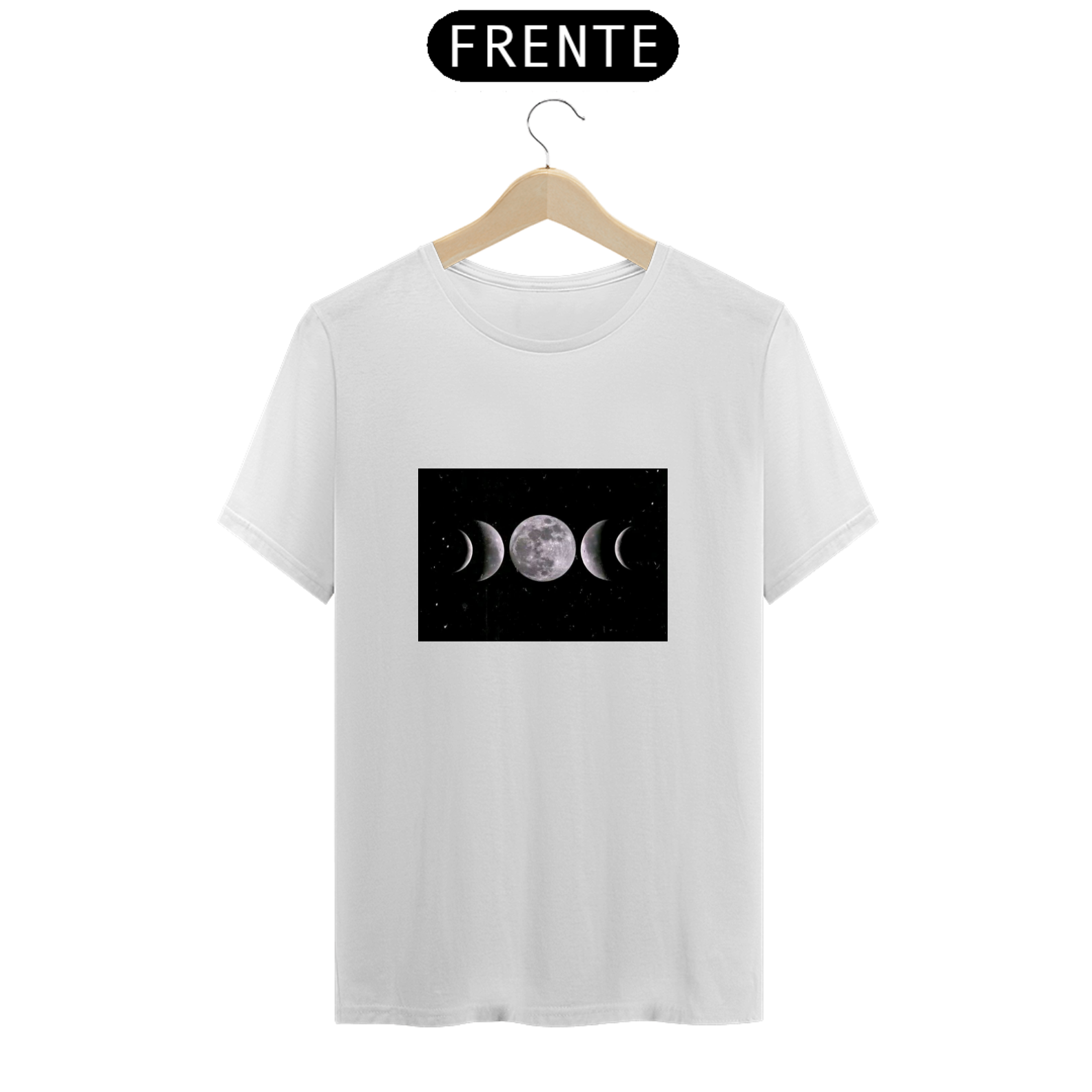 Nome do produto: t-shirt classic com as fases da lua 