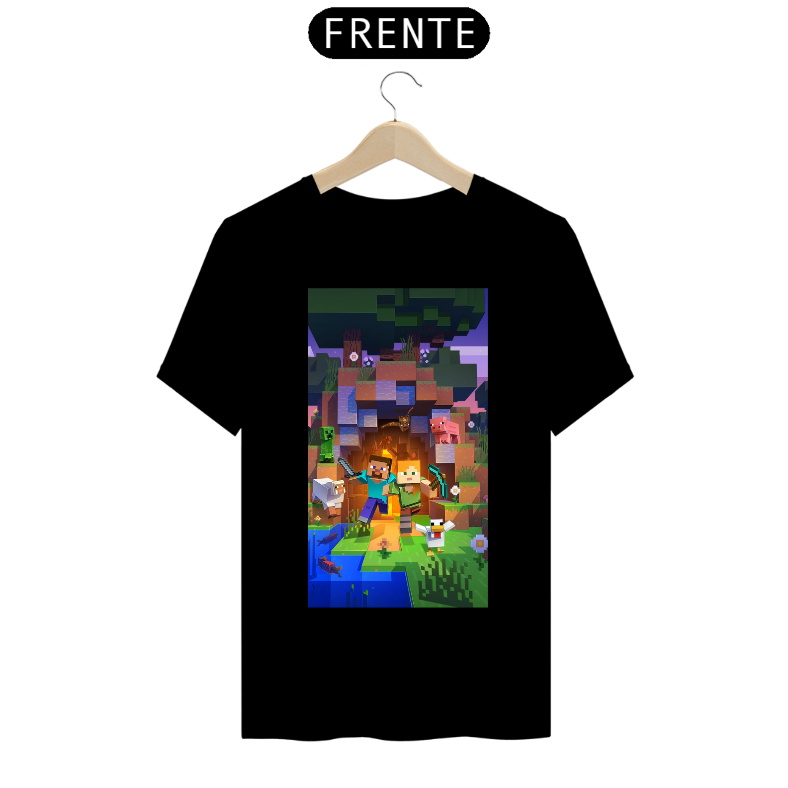 camisa de minecraft