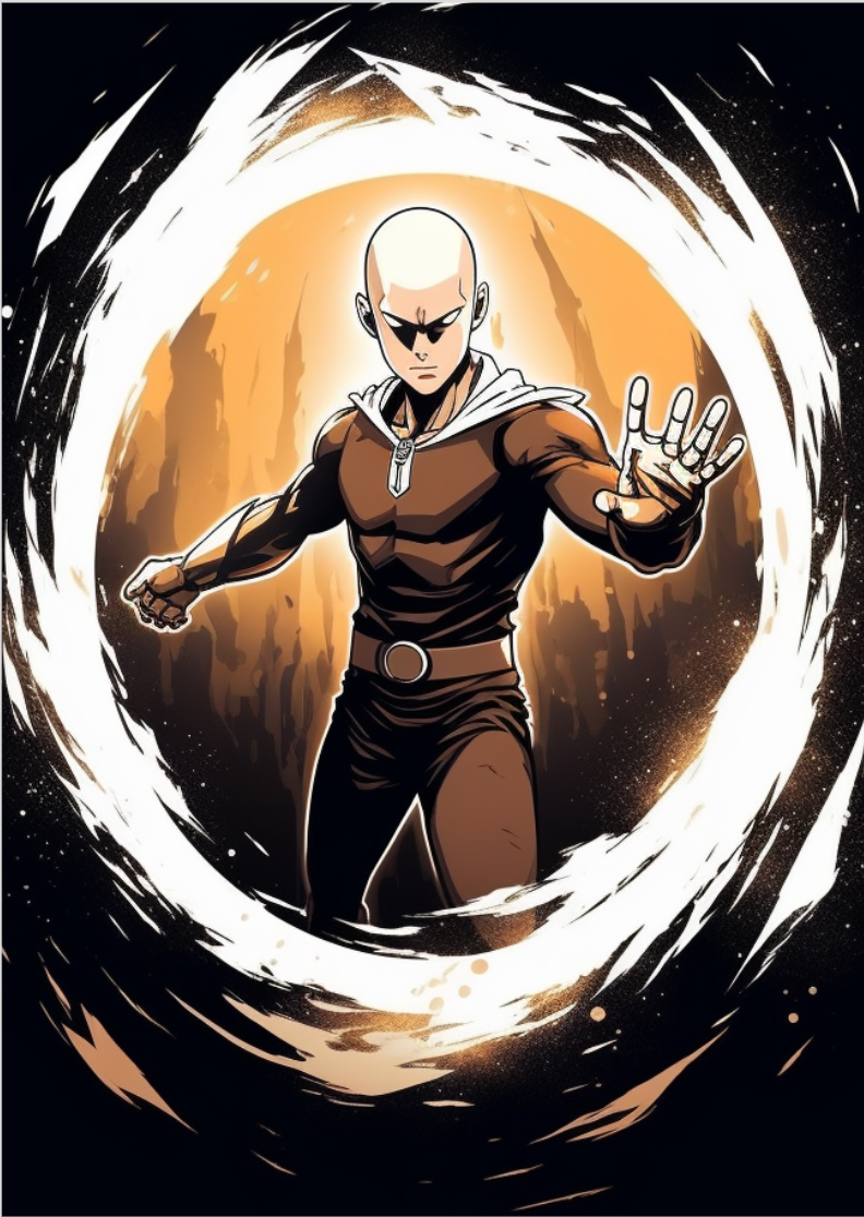  Pôster Saitama One Punch Man