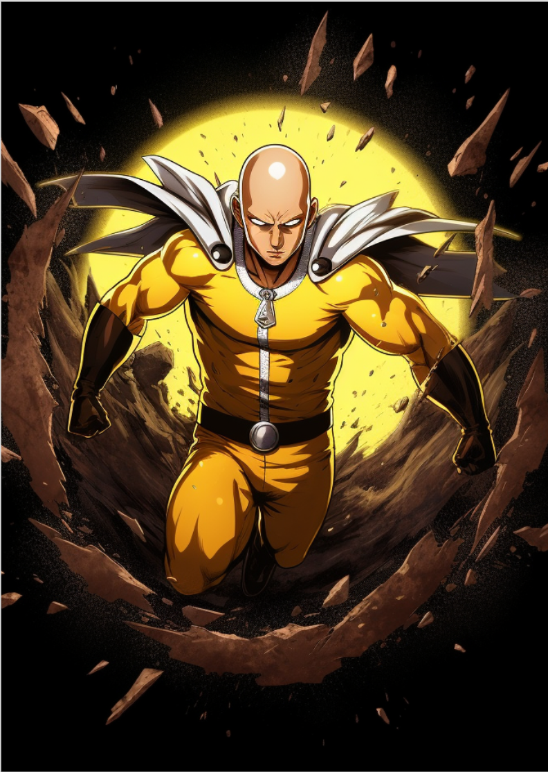  Pôster Saitama One Punch Man