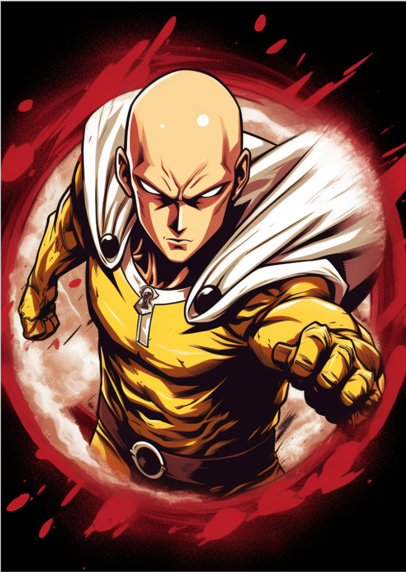  Pôster Saitama One Punch Man