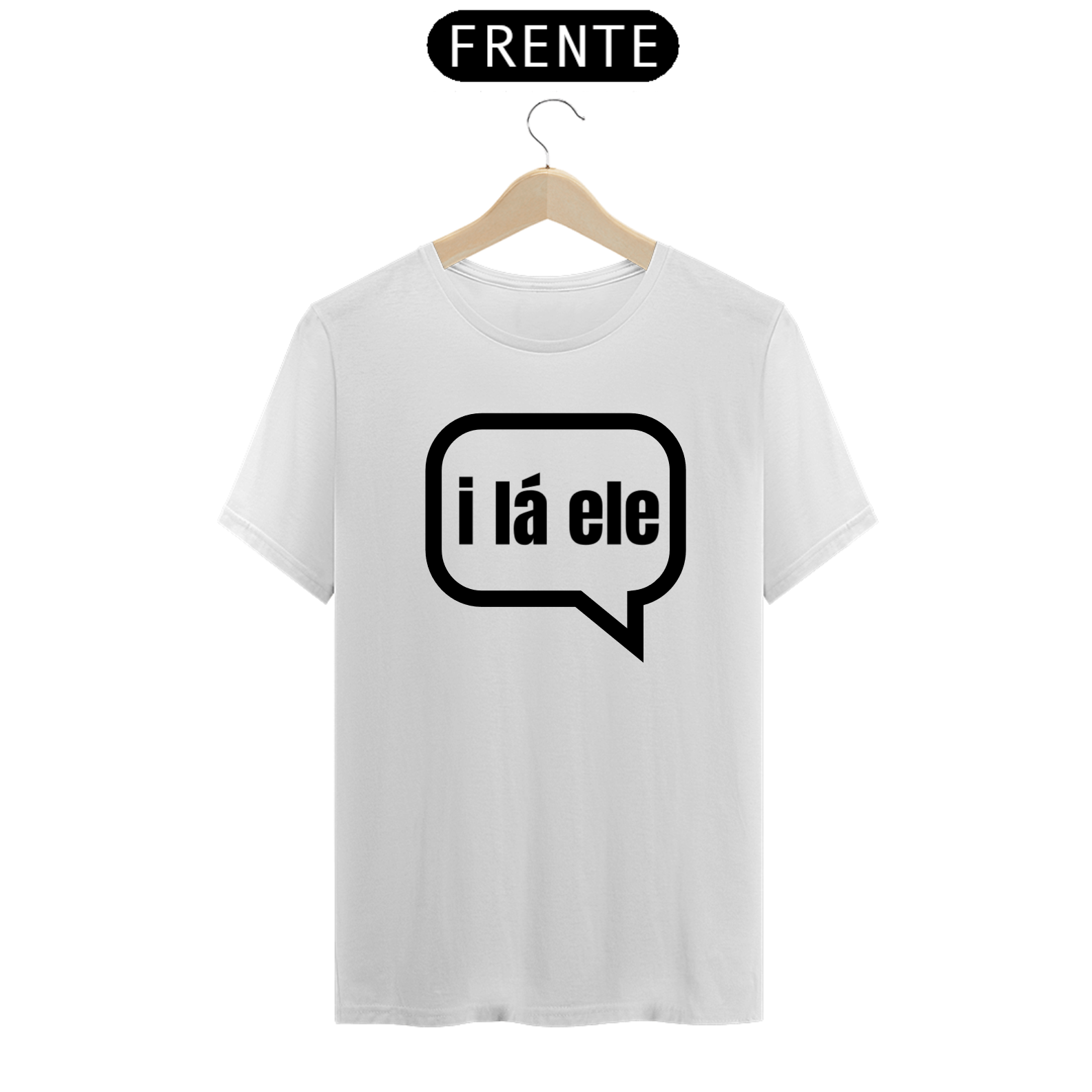 Camiseta MEME ( I lá Ele ) Escrita Preta