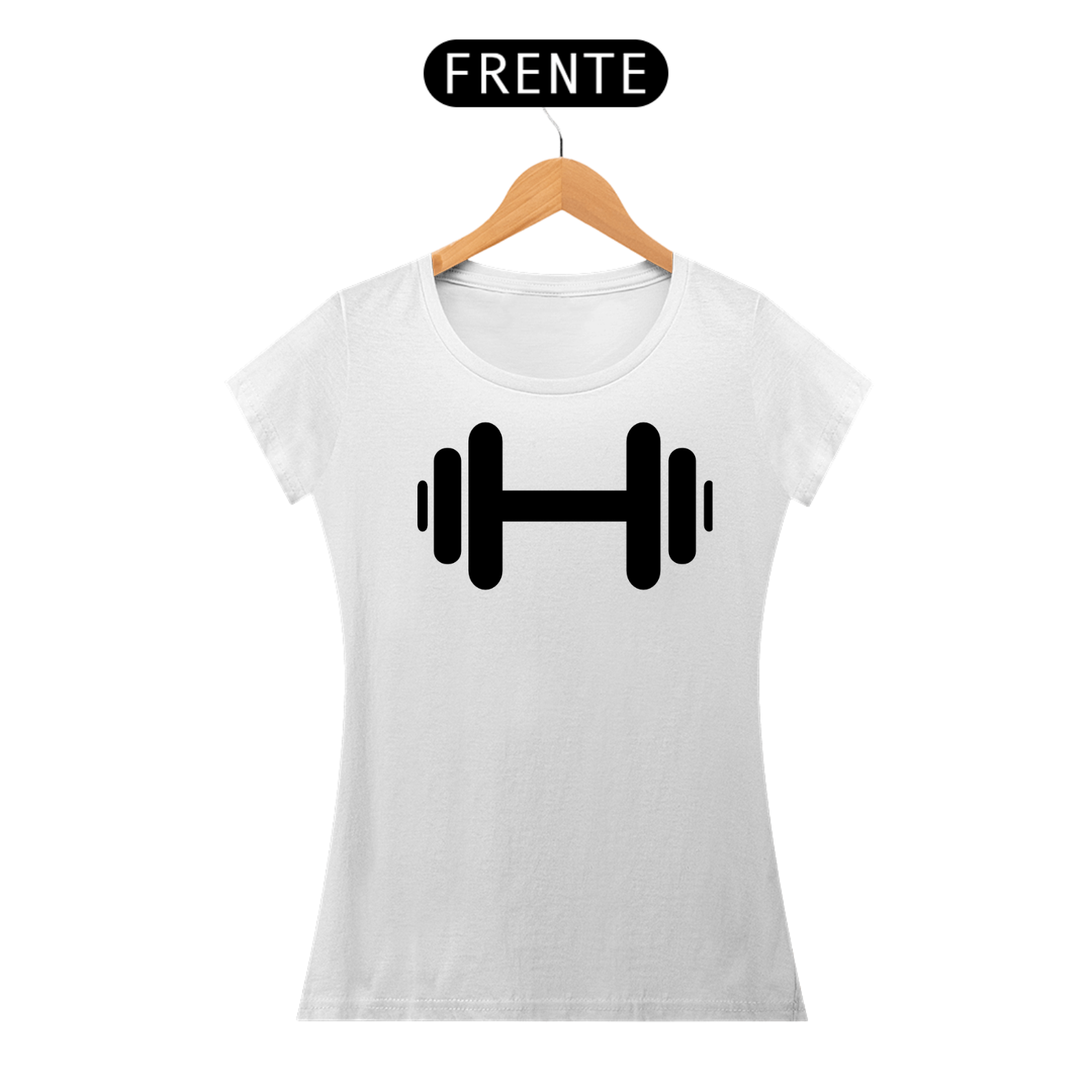 Camiseta Feminina (Estampa Preta)