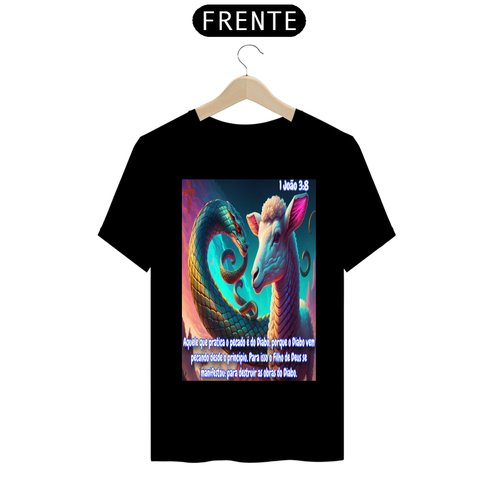 Nome do produto: T Shirt Prime 1 Joao 3:8