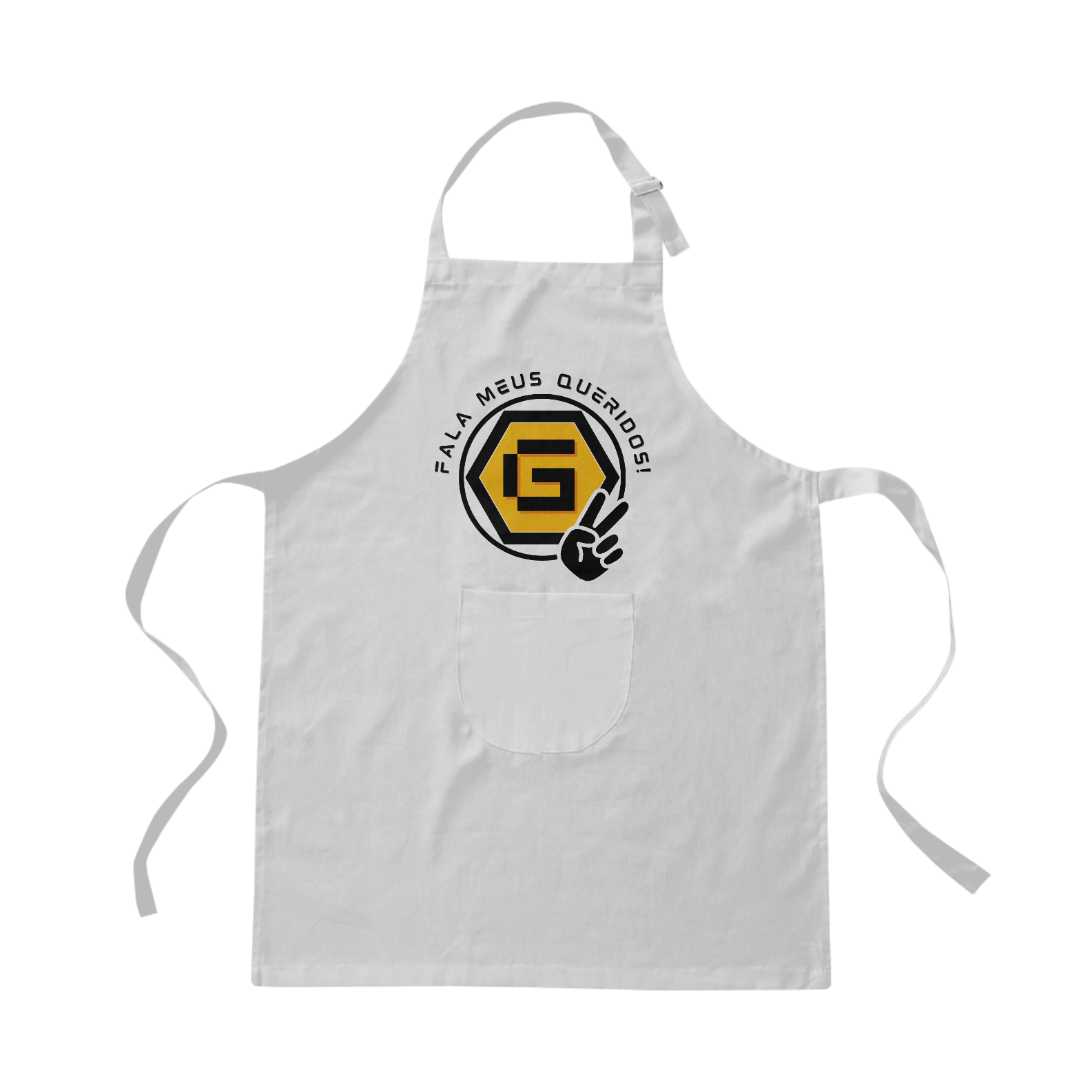 Avental Fala Meus Queridos Branco Azul e Vermelho