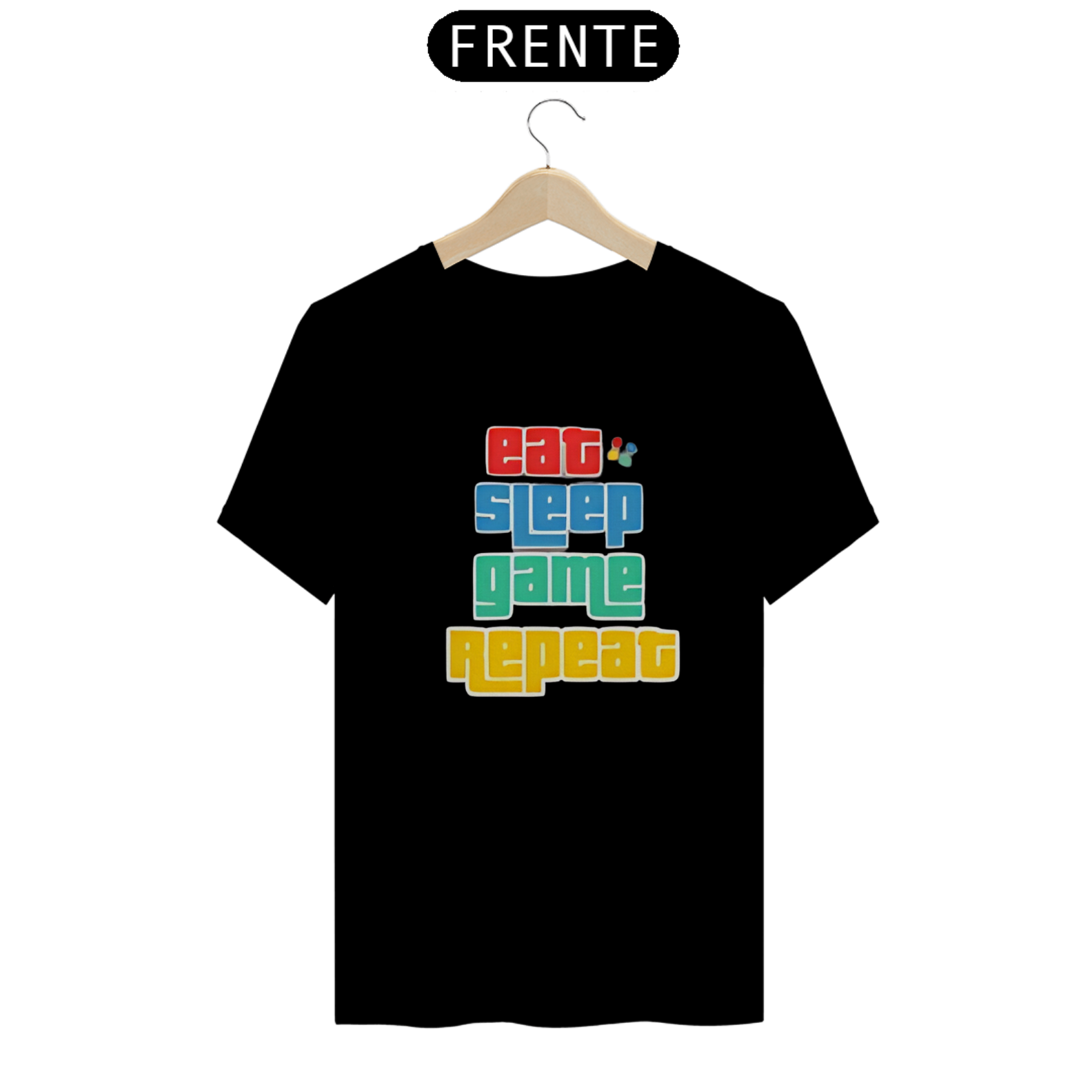 camiseta geek gamer GTA eat,sleeo,game,repeat