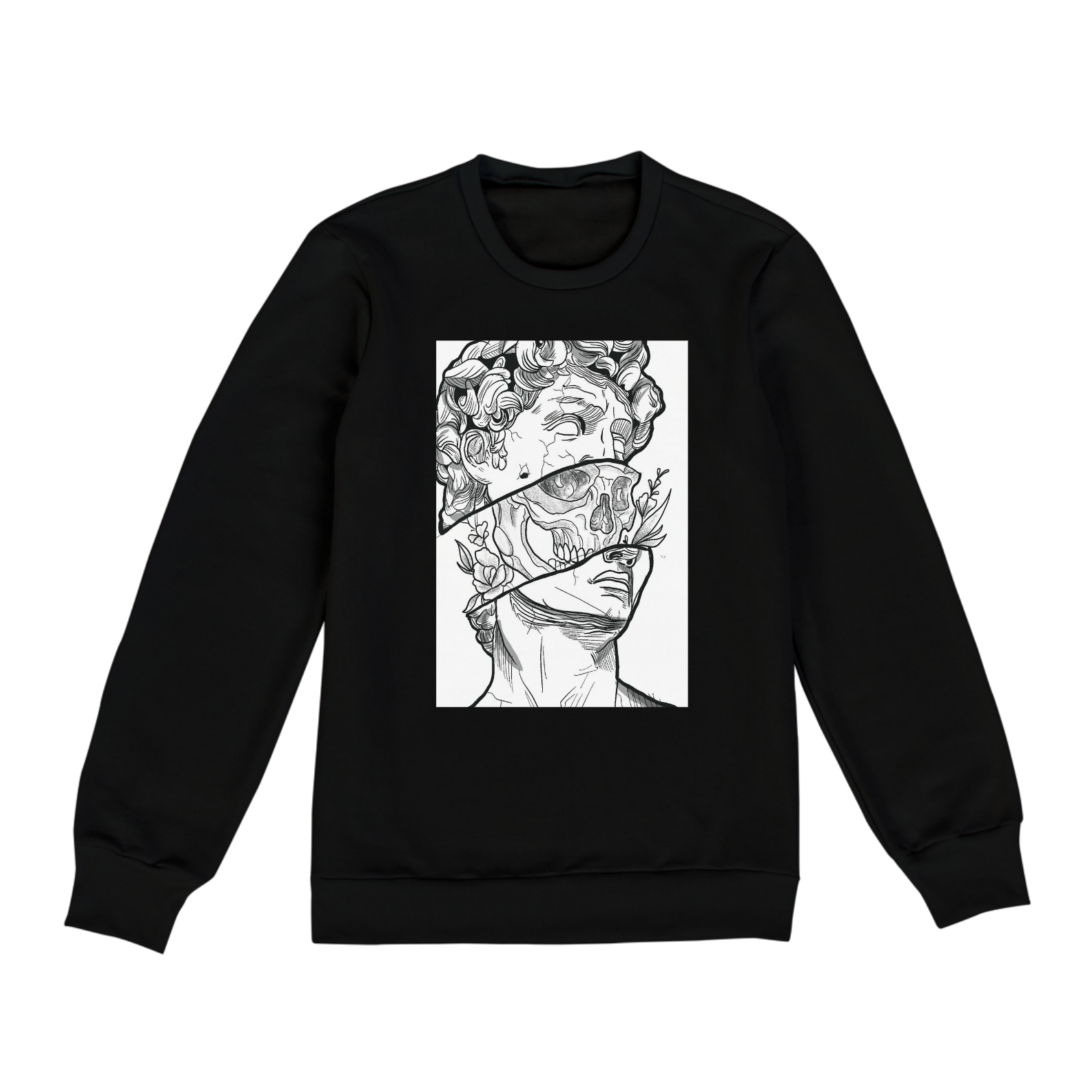 Nome do produto  Moletom unissex estampado sem capuz