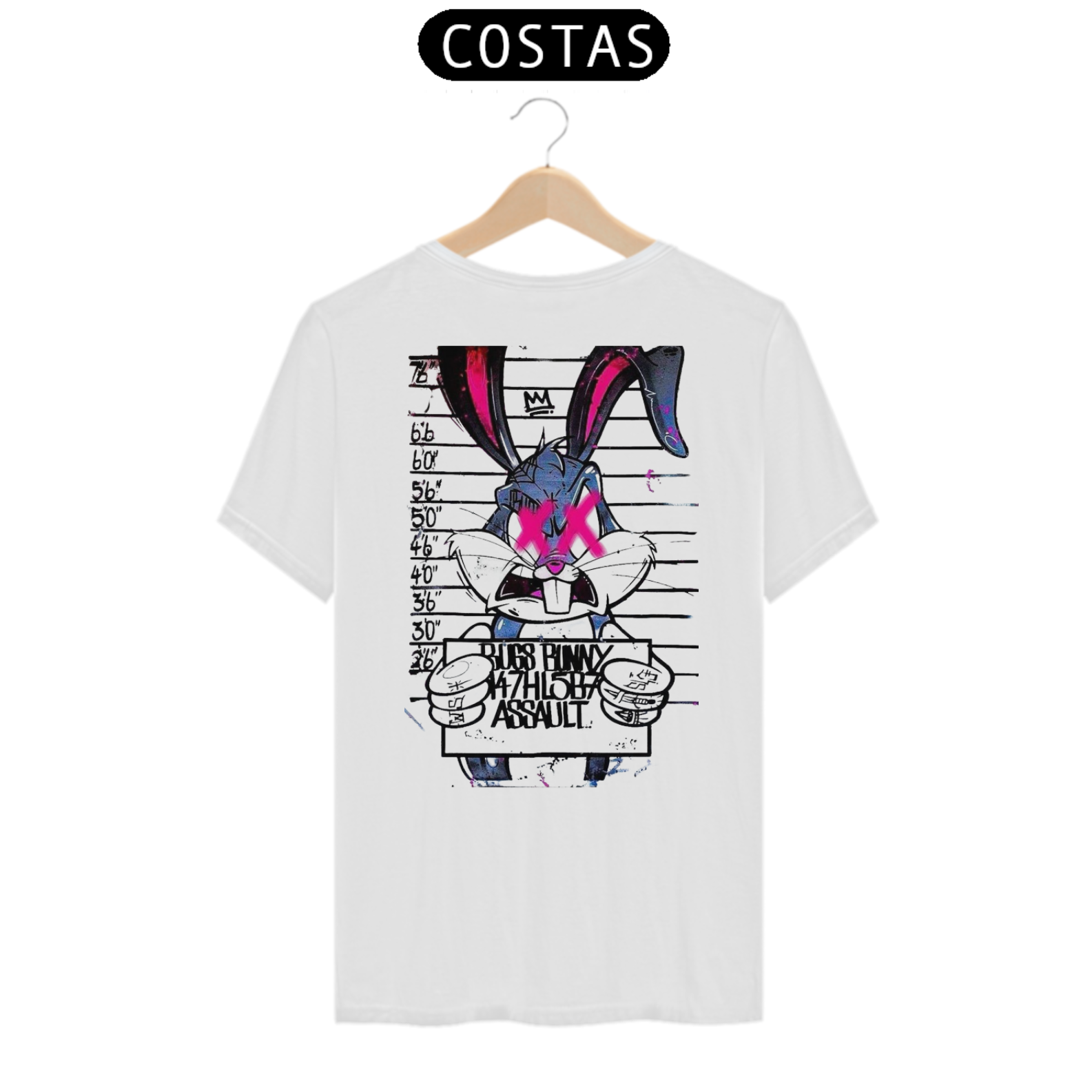 Camiseta Unissex Coelho Atrás das Grades