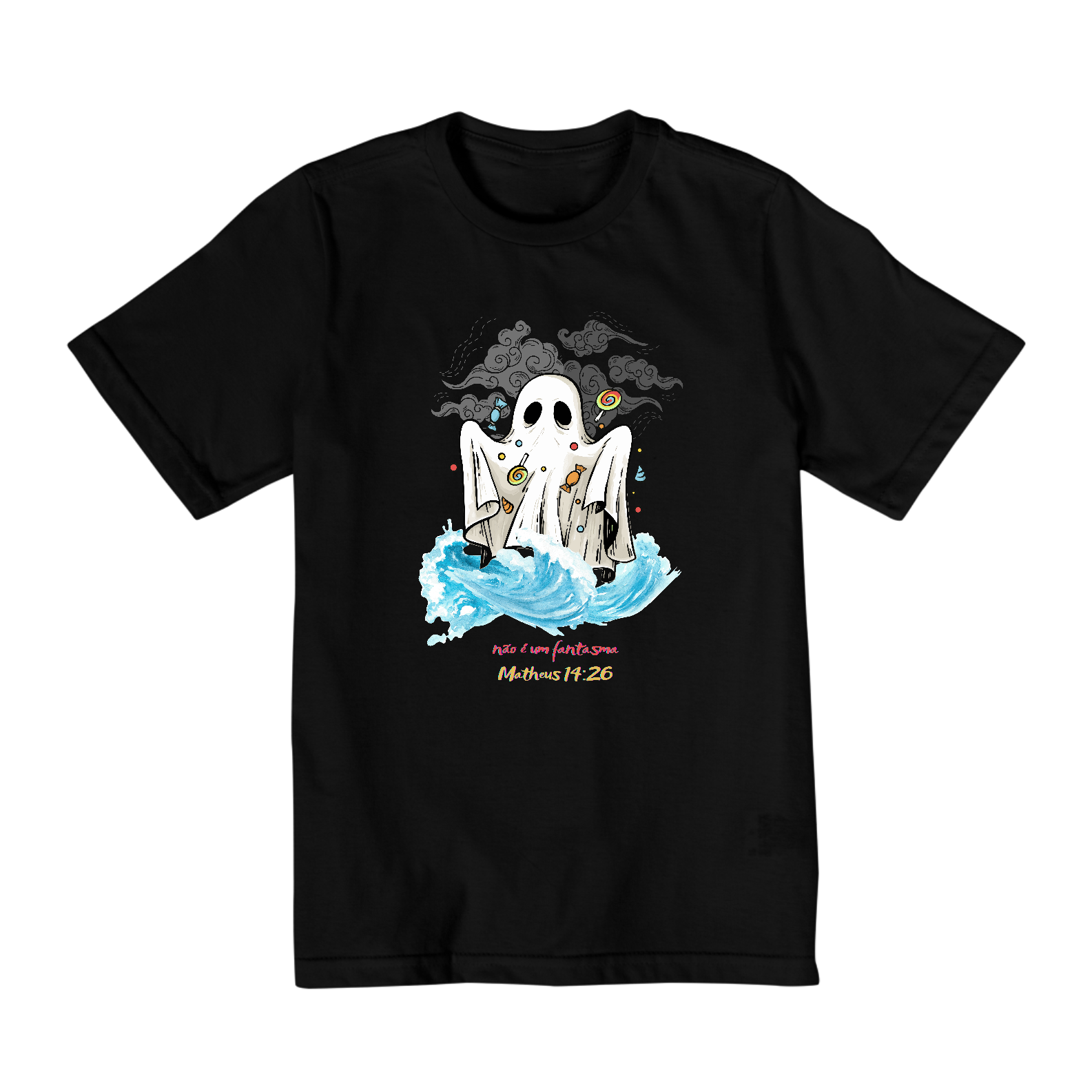 CAMISETA GHOST INFANTIL 2 A 8