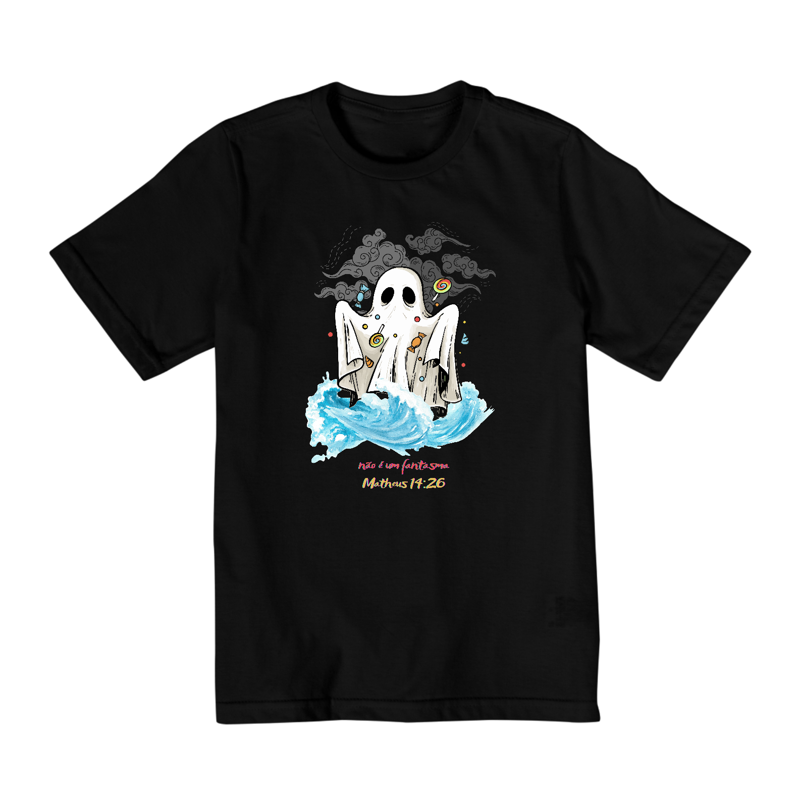 CAMISETA GHOST INFANTIL 10 A 14