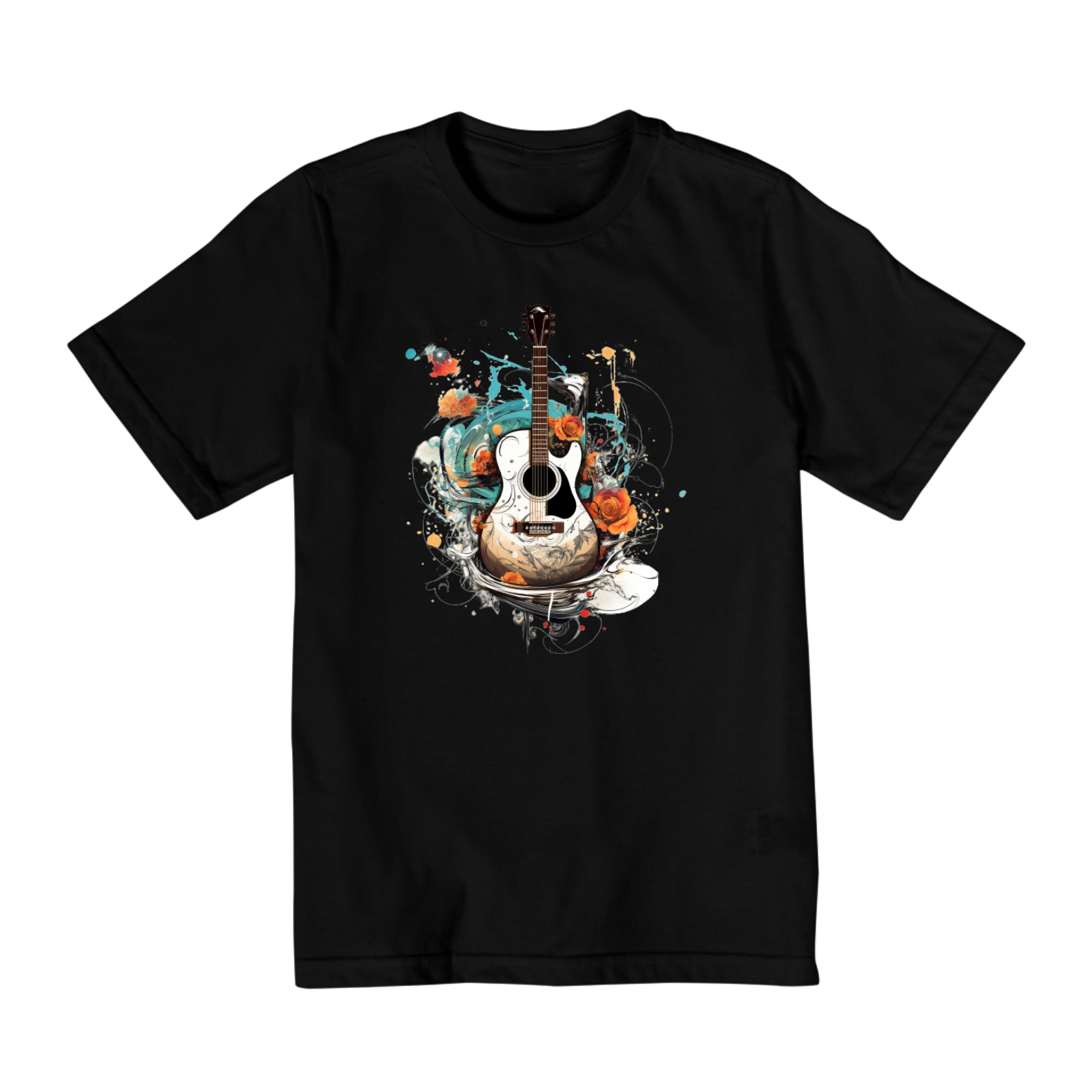 CAMISETA VIOLÃO INFANTIL 10 A 14