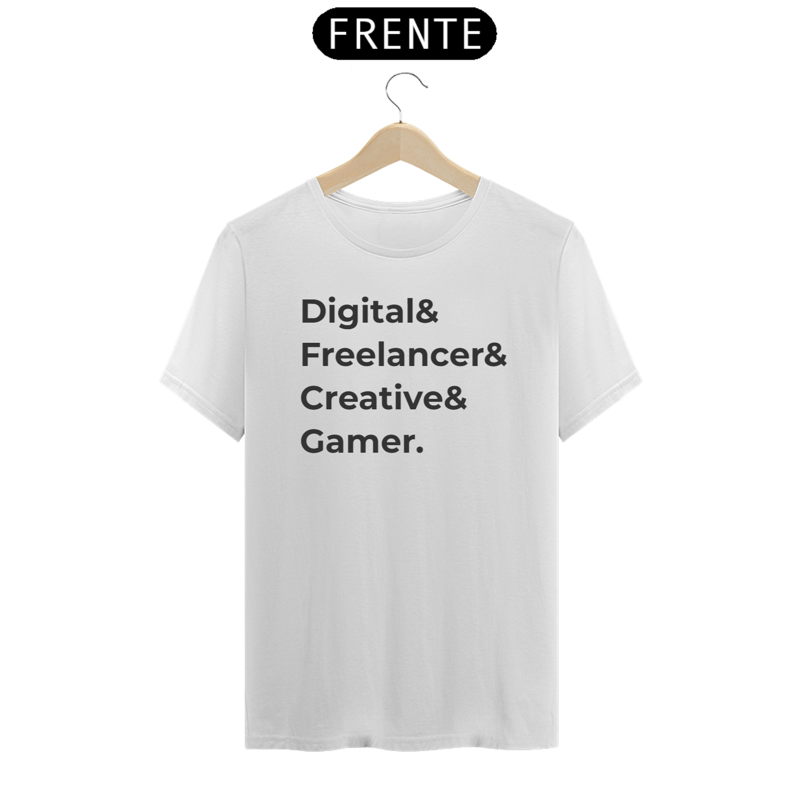 Camisa digital freelancer creative and gamer