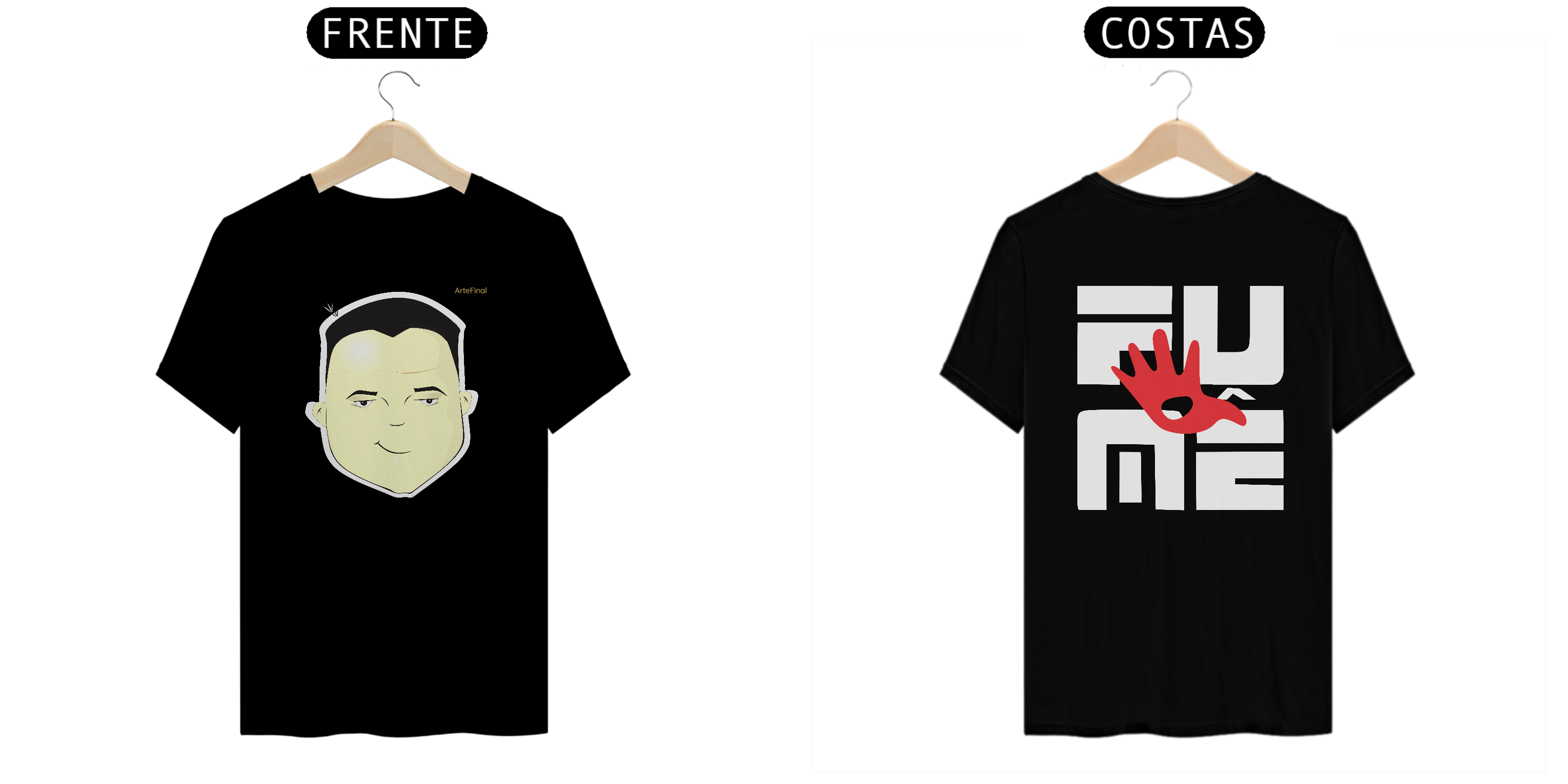 Camisa arte FUMÊ - Frente\Costas - CLIENTE