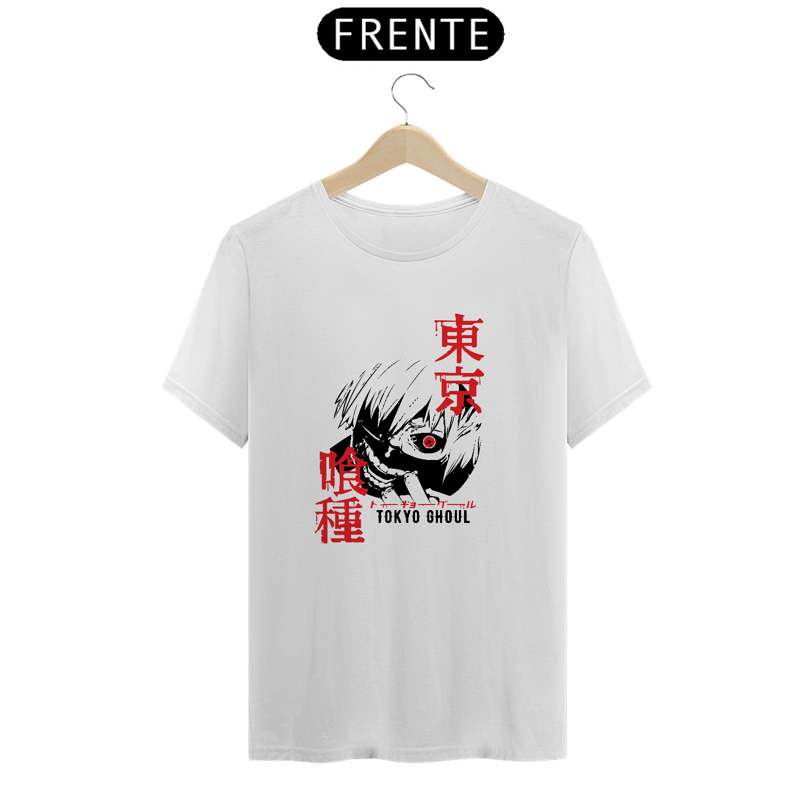 Camiseta kaneki branca
