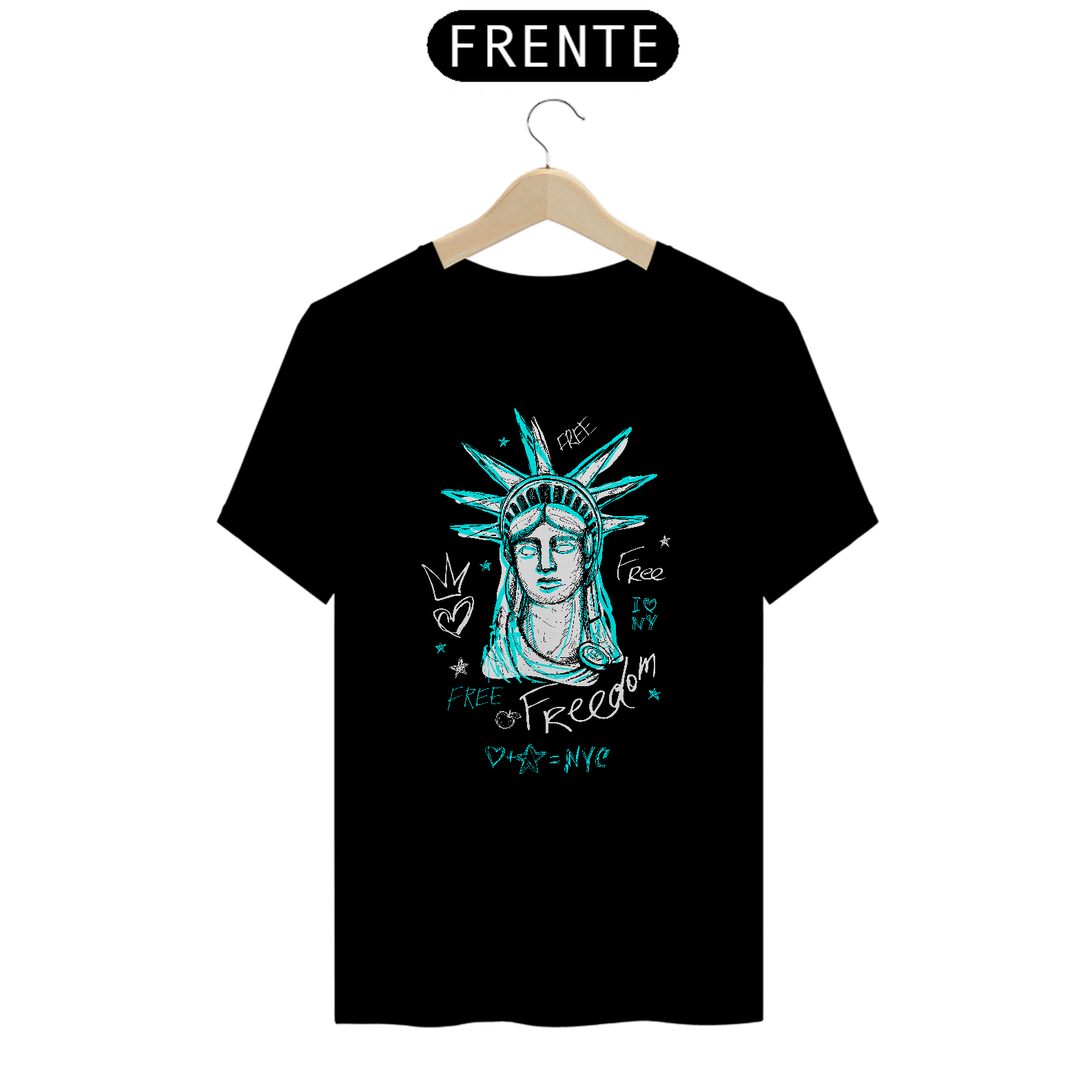 Camiseta statue freedom