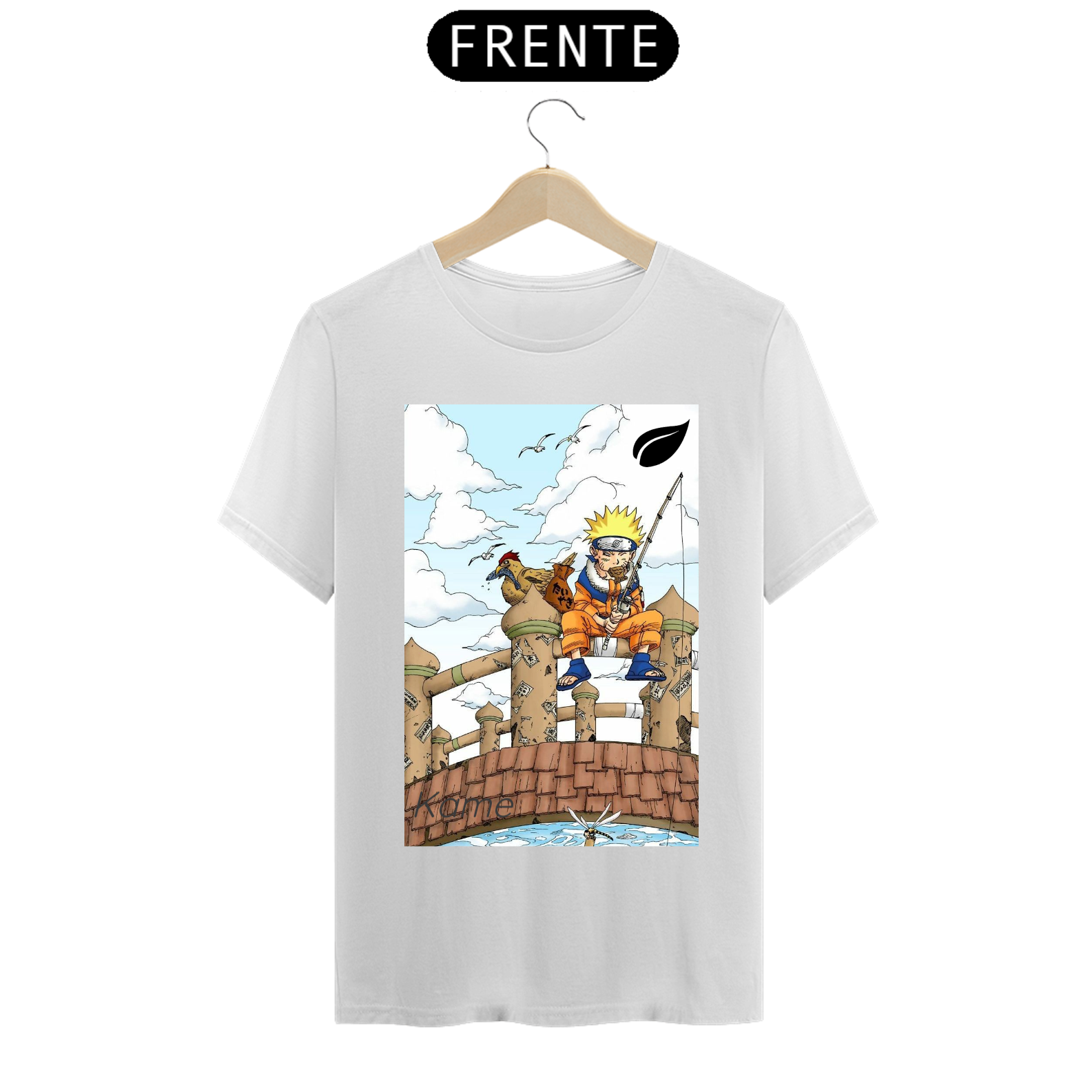 Camisa masculina naruto