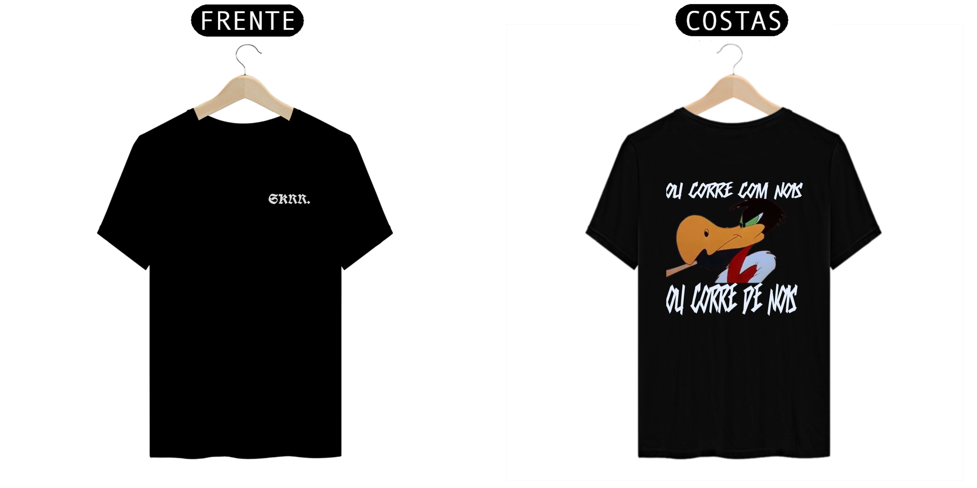 Nome do produto: T-shirt SKRR. corre com nois ou corre de nois