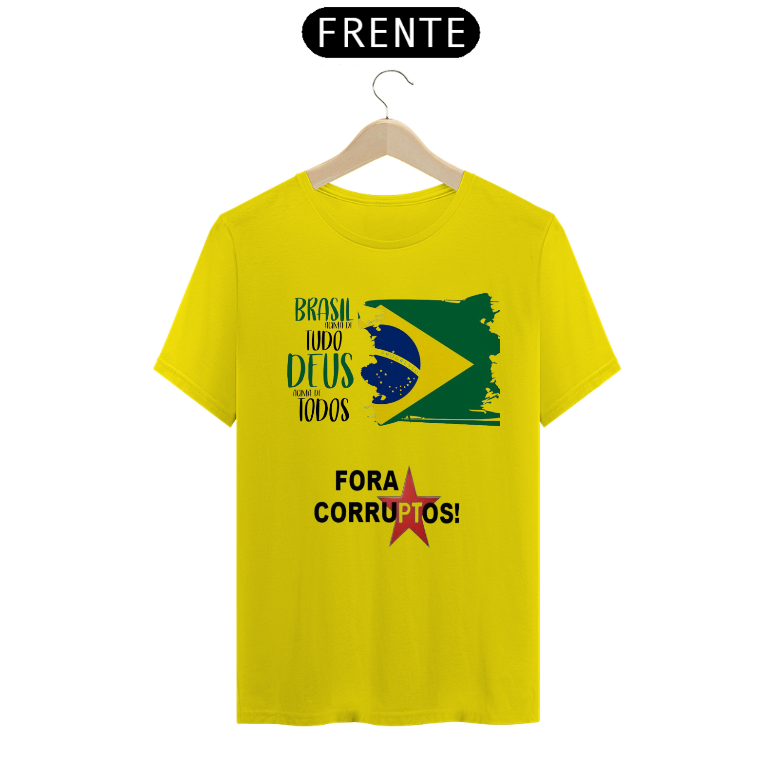 Camisa Brasil e Fora CorruPTos