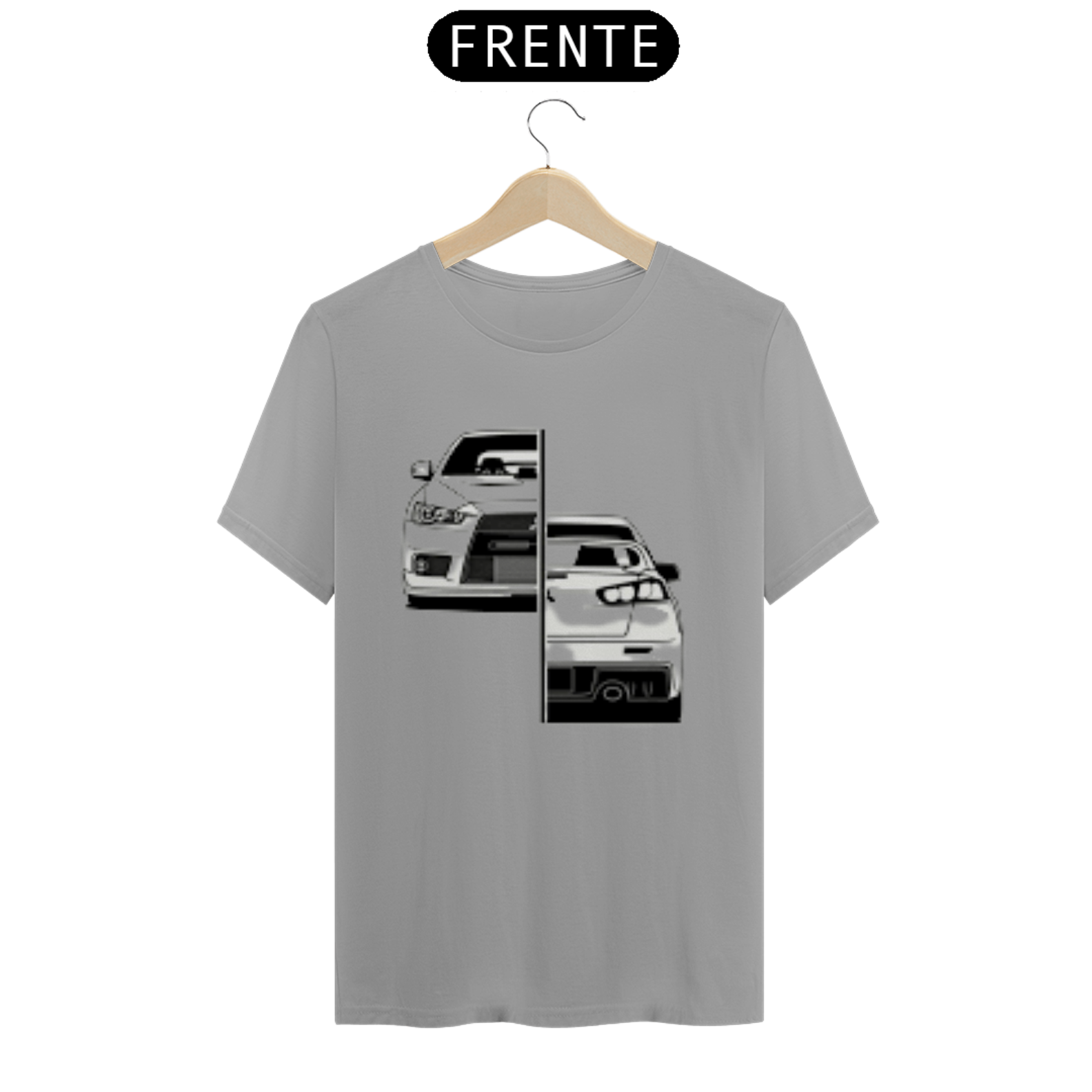 T-shirt lancer metade somente frente
