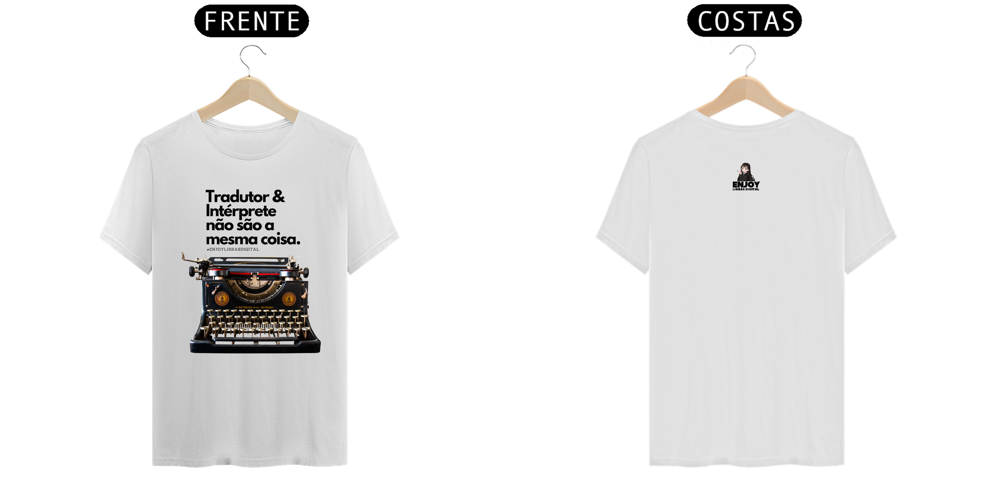 Camiseta Tradutor e Intéprete não são a mesma coisa