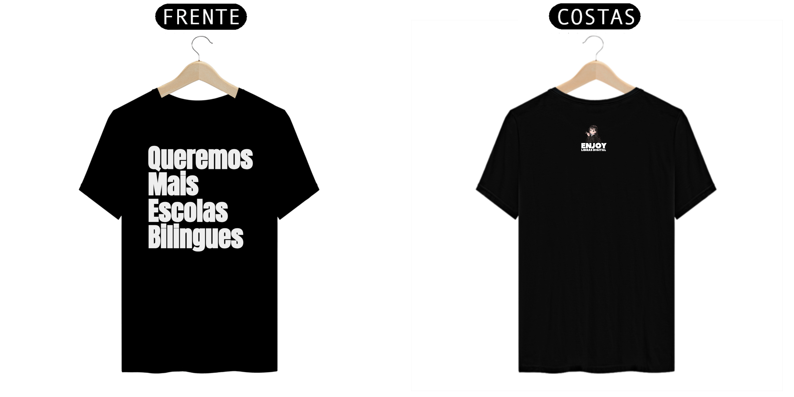 Camiseta Queremos mais escolas Bilingues