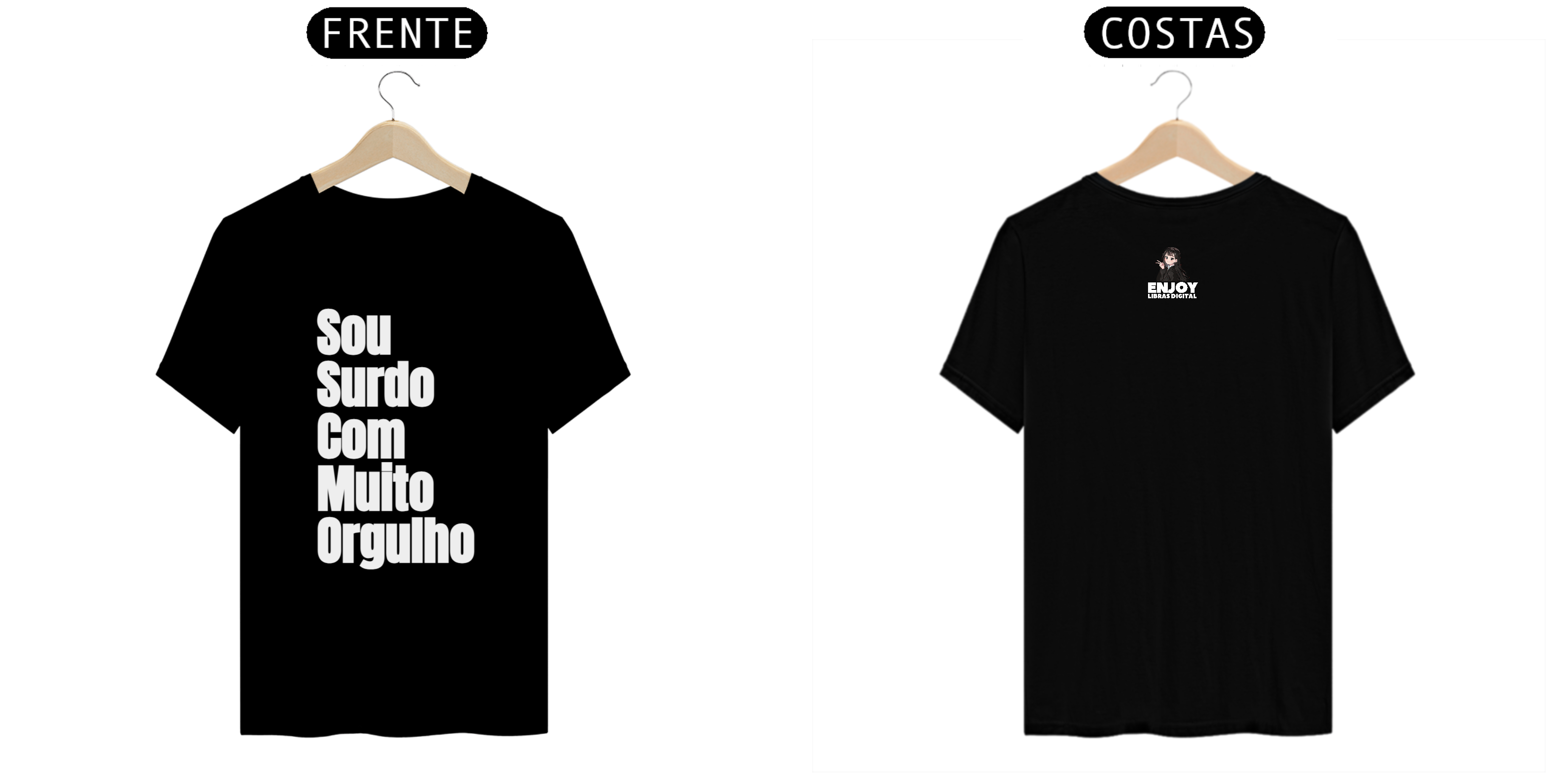 Camiseta Sou surdo com muito orgulho