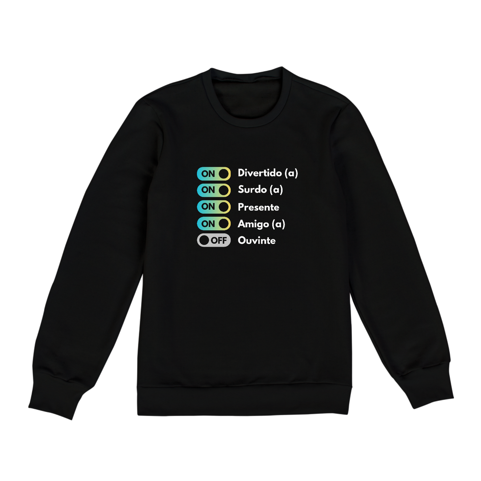 Moletom Fechado Divertido Black