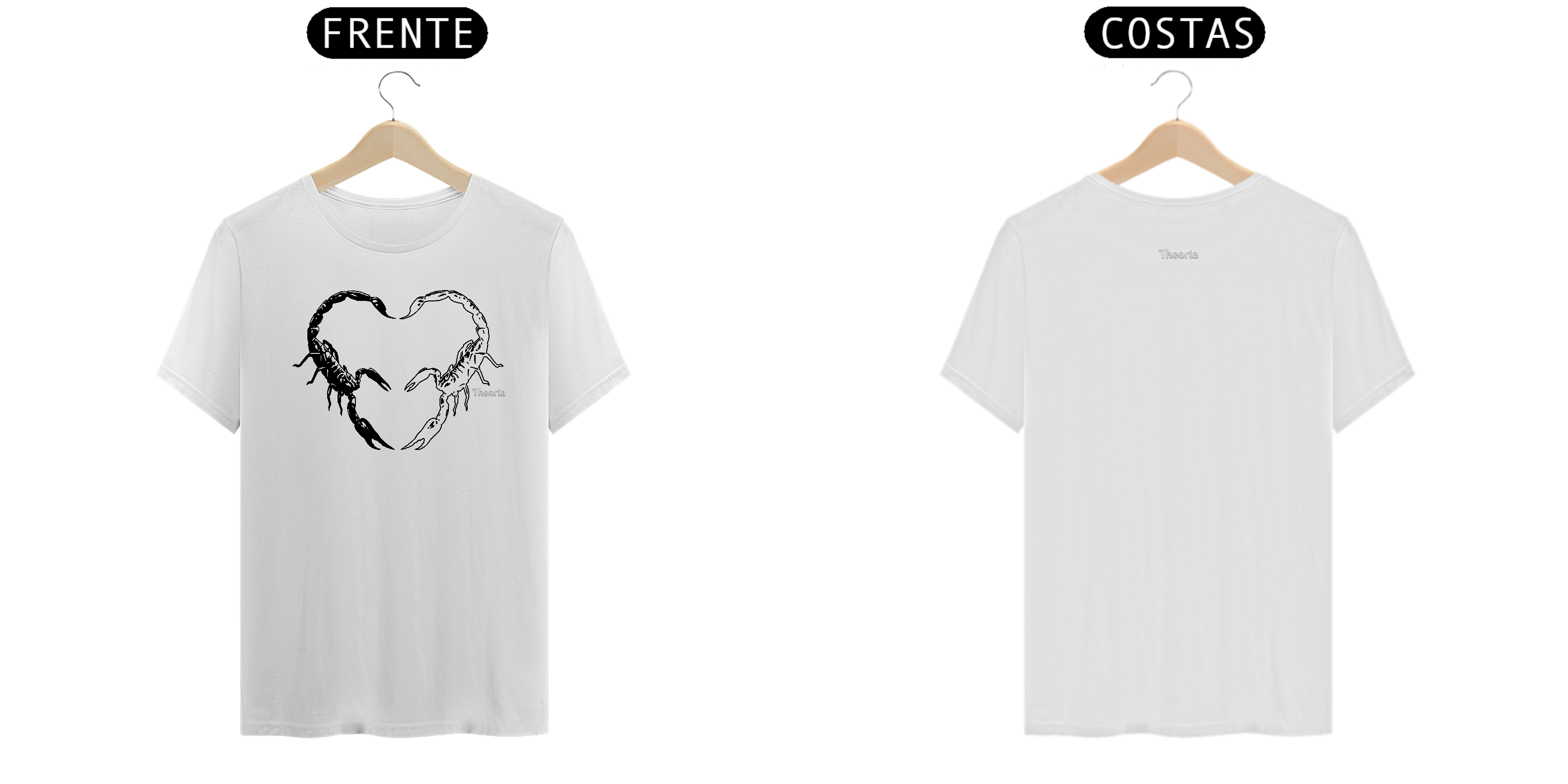 Estampa Coração Escorpião