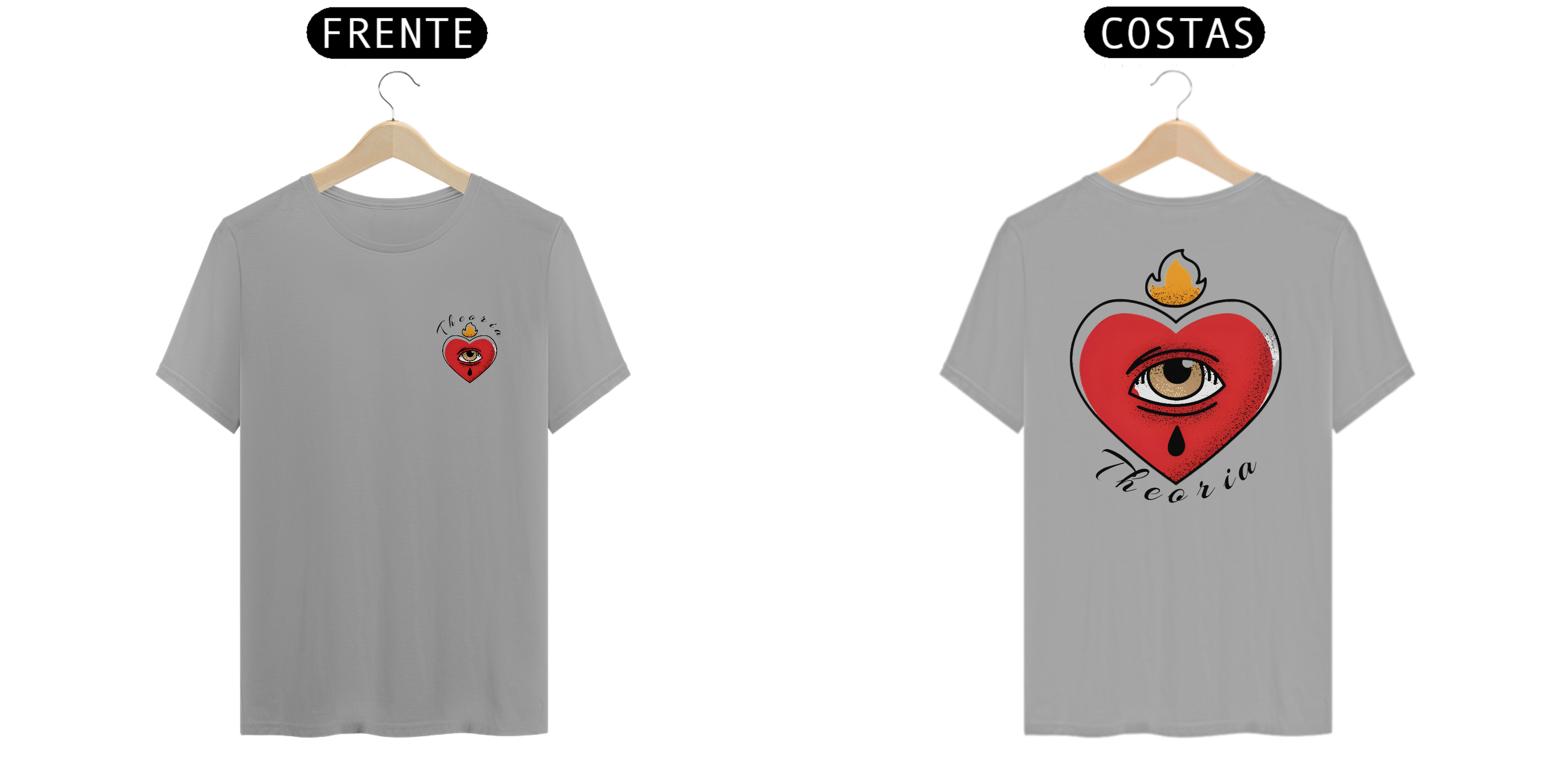 Estampa Coração Old School