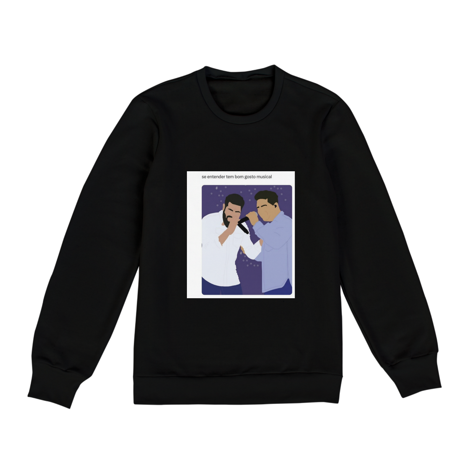 Moletom Unissex com Estampa Exclusiva do Henrique & Juliano em Desenho