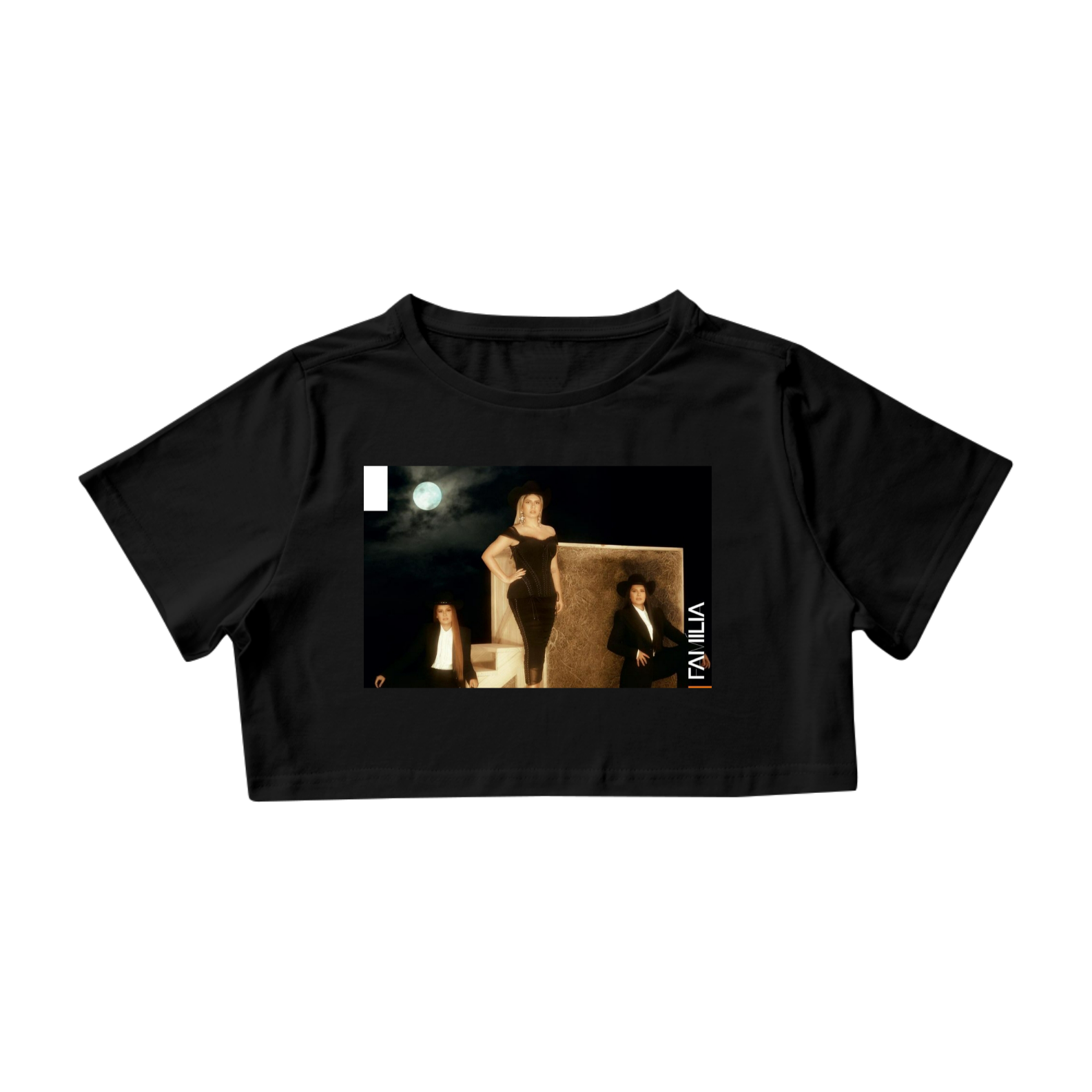 Camisa Cropped Estampada das Patroas