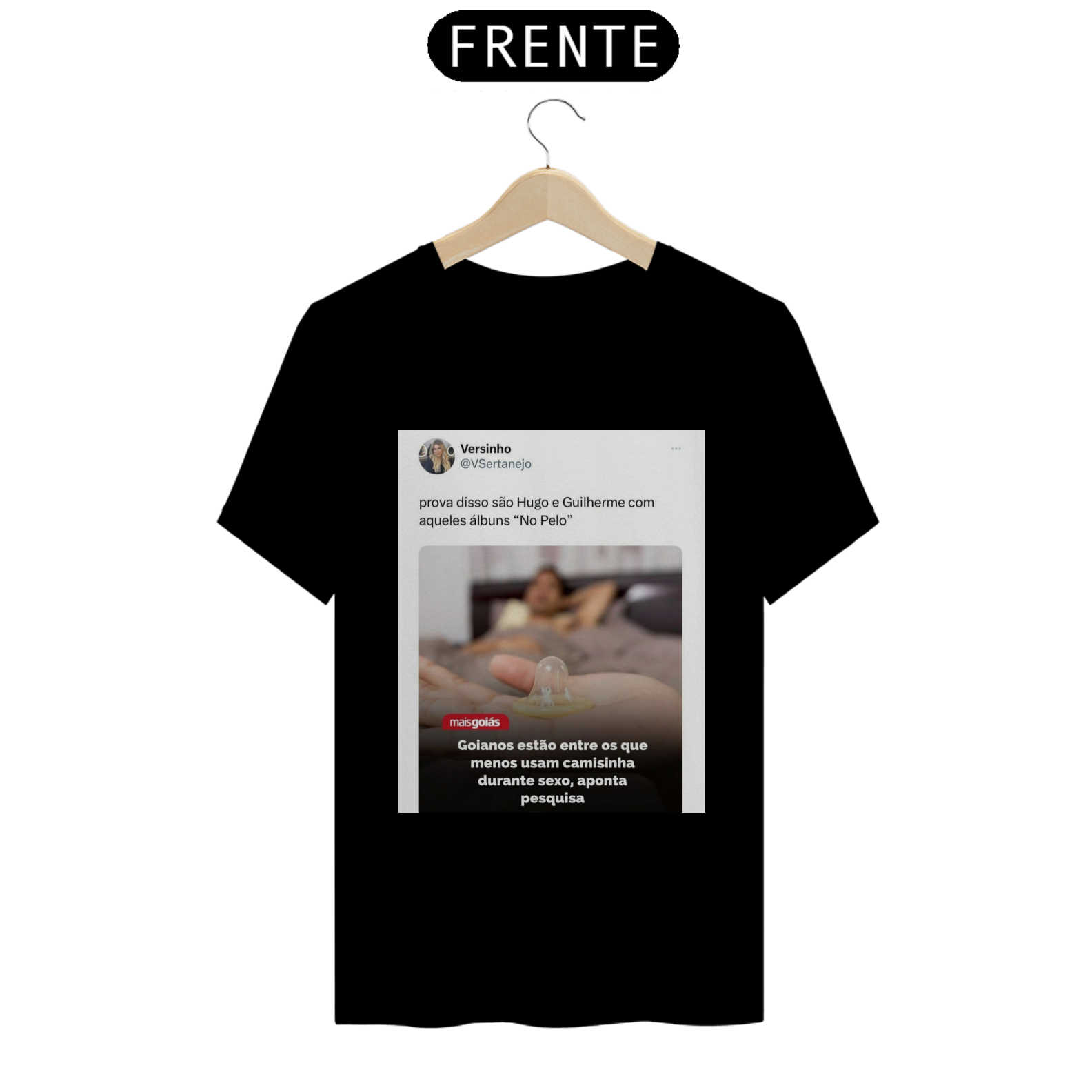 T-shirt Quality Estampado de Meme Sertanejo
