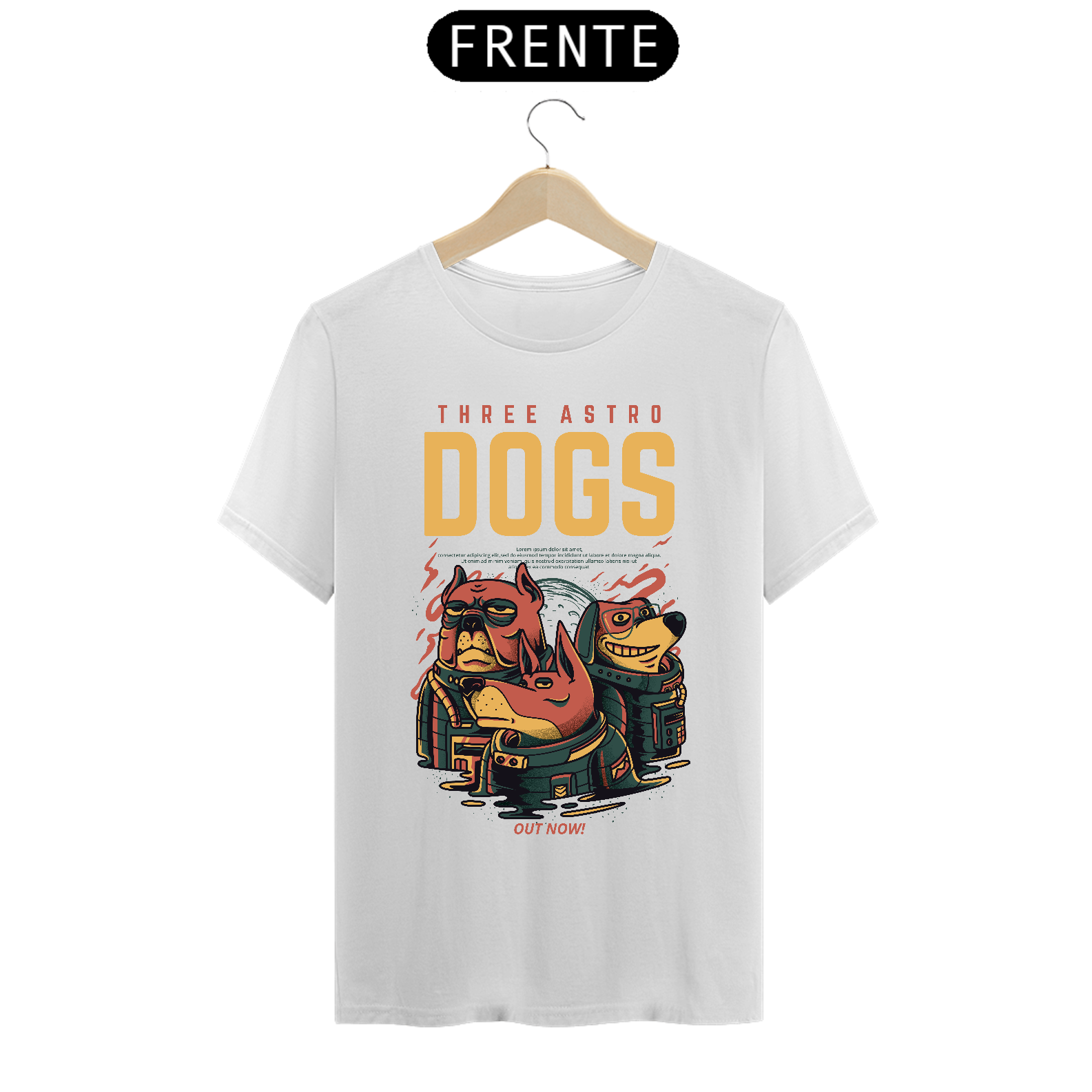 Camiseta three astro dogs