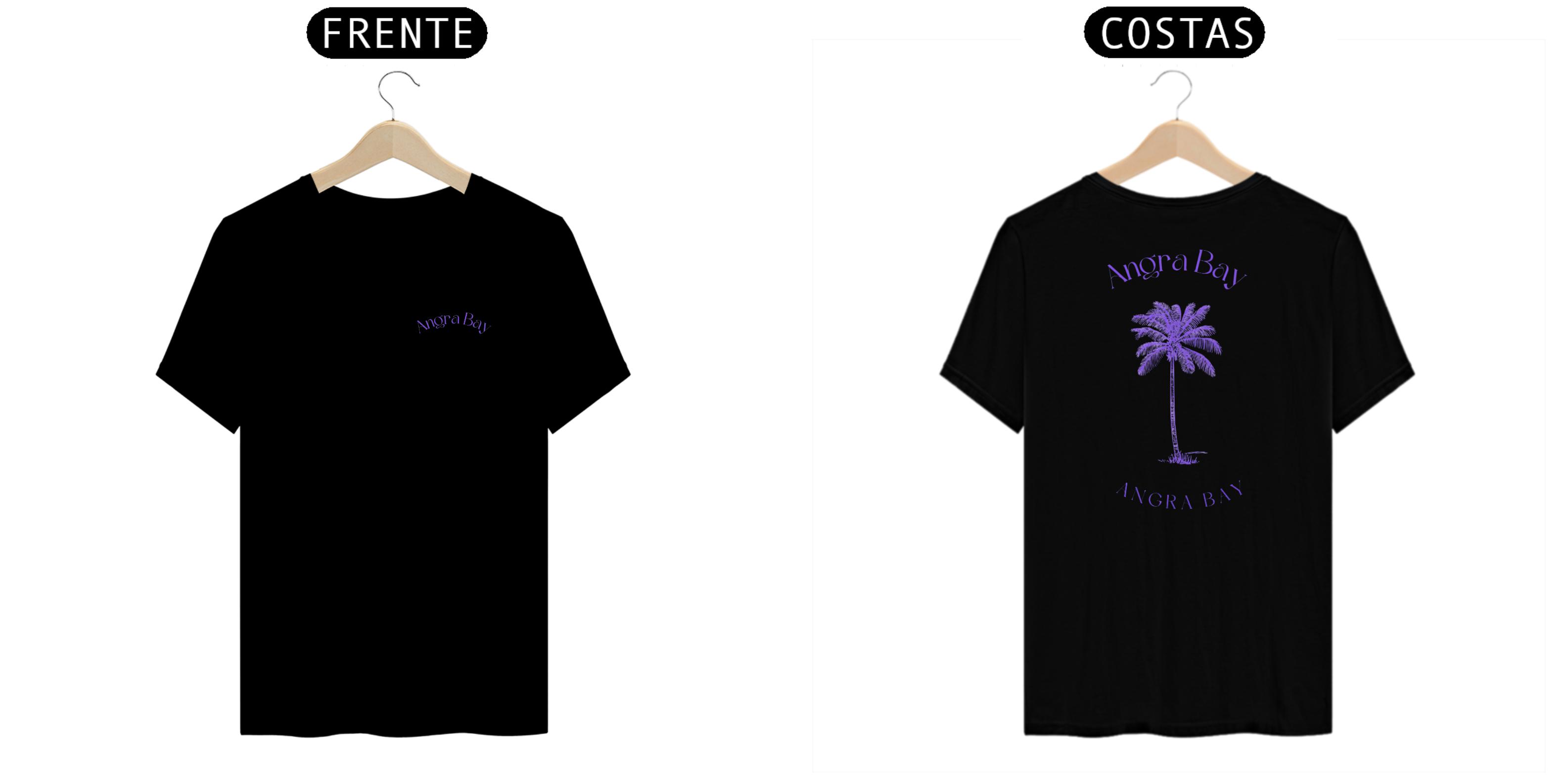 Camiseta Masculina Angra Bay Palmeira Solo Back