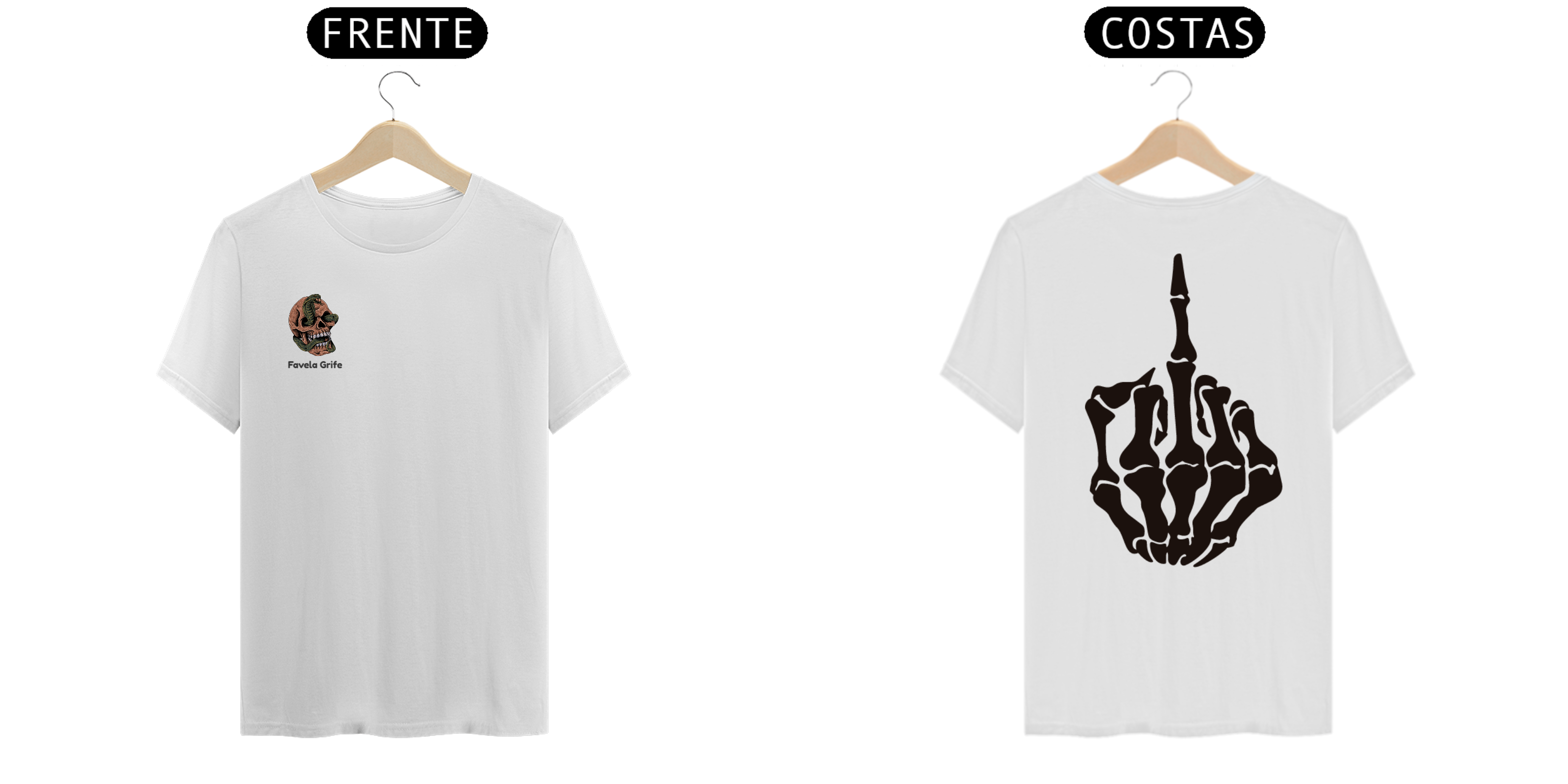 T-Shirt Favela Grife Skull
