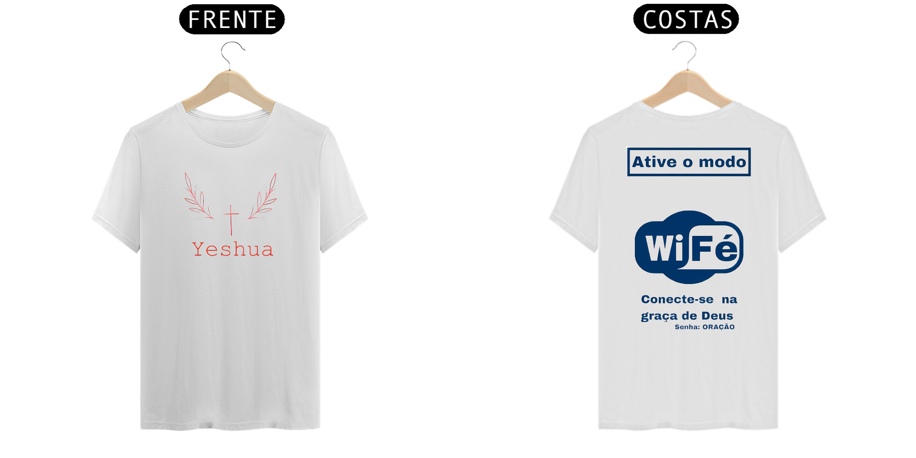 YASHUA FRENTE, MODO WIFE TRAZ - CAMISETA - PRIME