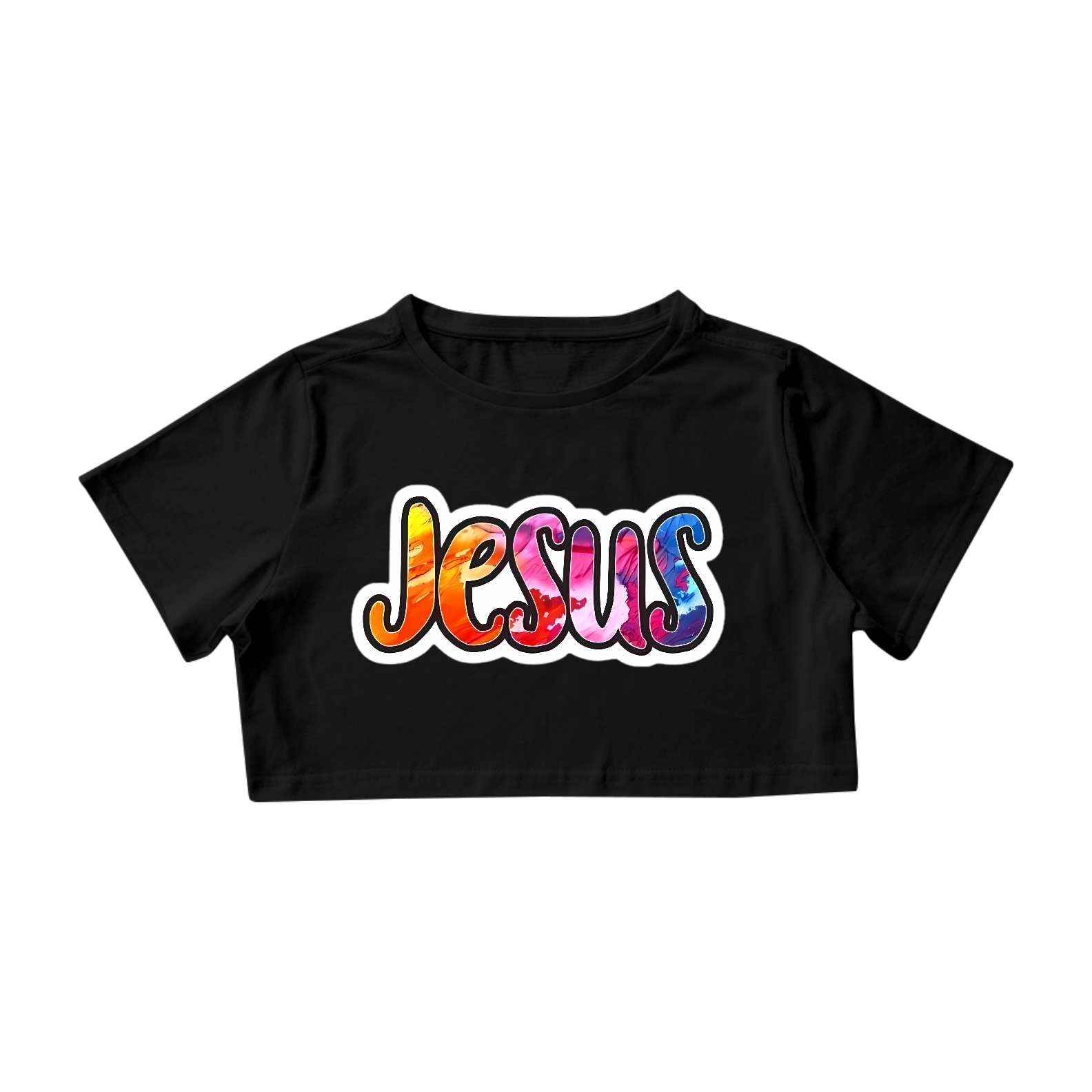 JESUS COLORIDO - CAMISETA - CROPPED