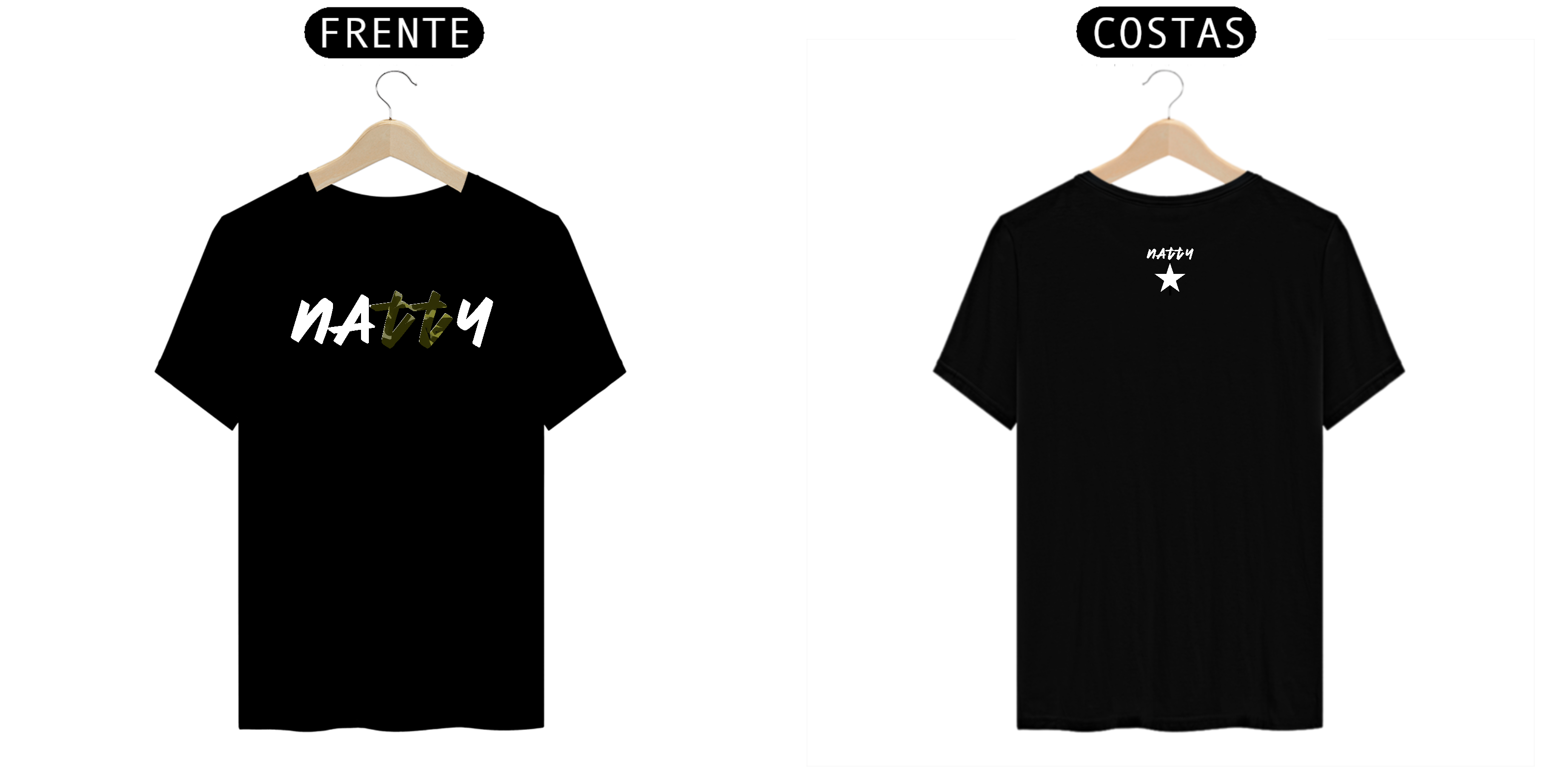 Camiseta Premium | Natty Preta | NOD - 231024